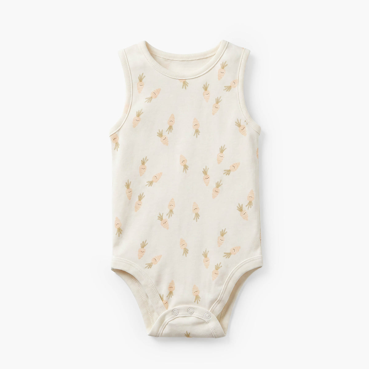 Pack of 5 Juniors Cotton Round Neck Sleeveless Bodysuit with Print