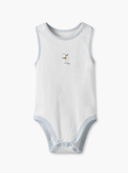 Pack of 5 Juniors Crew Neck Sleeveless Bodysuit with Assorted Print-baby-boys-clothing-bodysuits-image-5