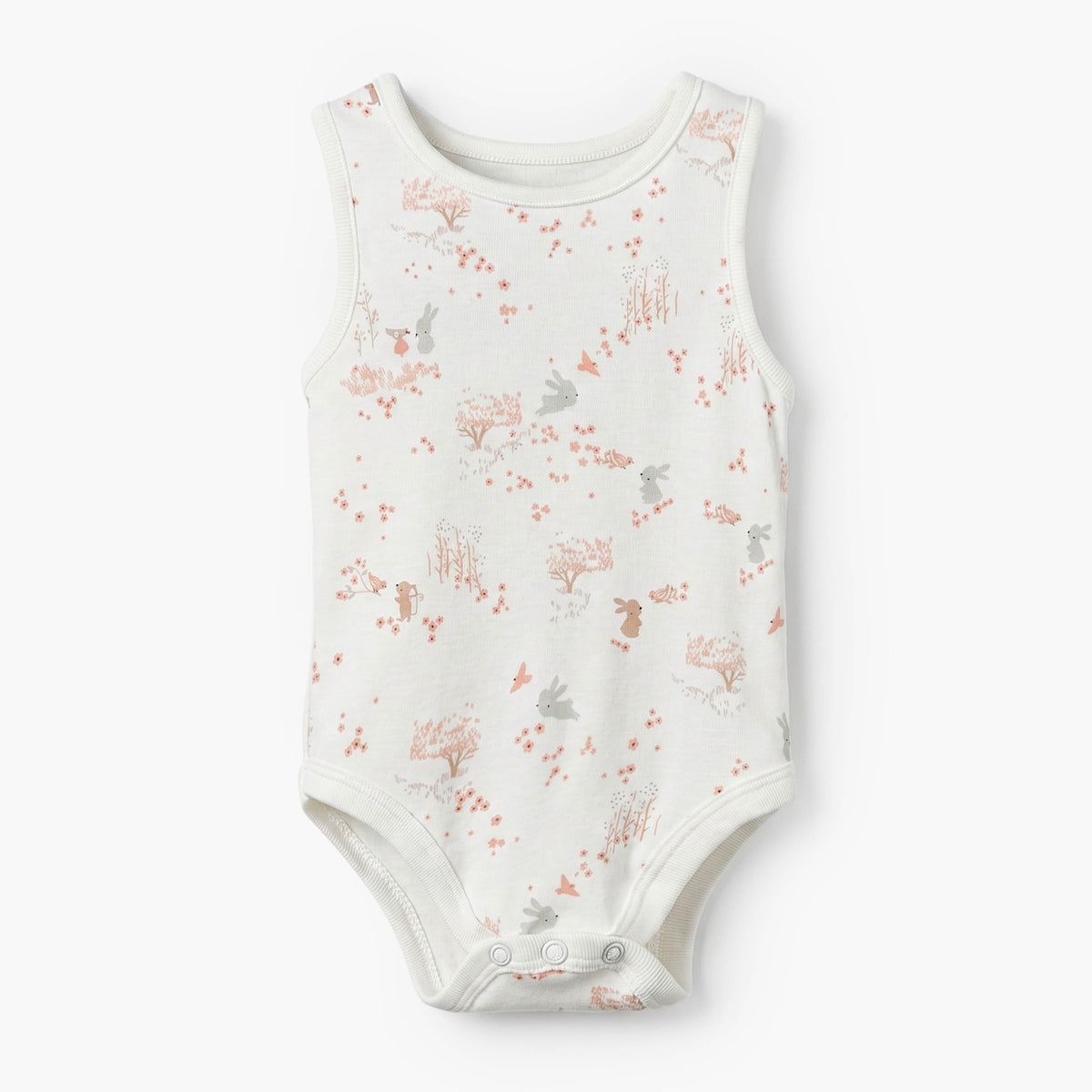 Pack of 7 Juniors Cotton Crew Neck Sleeveless Bodysuit with Assorted Design