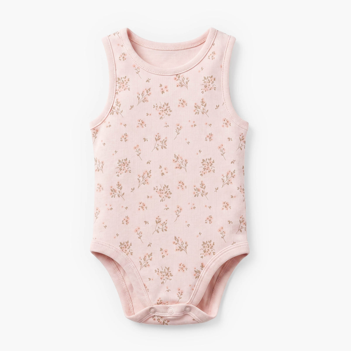 Pack of 7 Juniors Cotton Crew Neck Sleeveless Bodysuit with Assorted Design