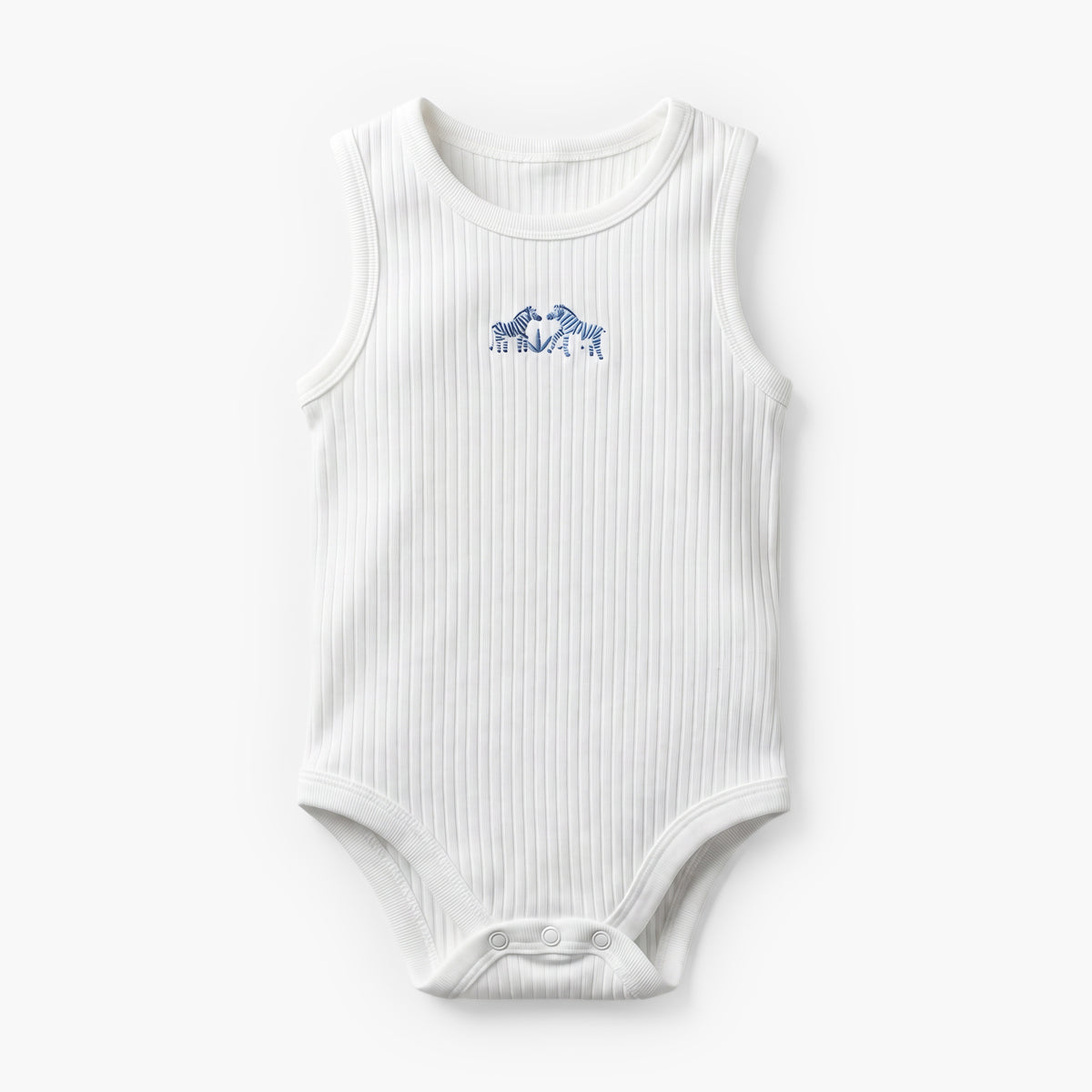 Pack of 7 Juniors Crew Neck Sleeveless Bodysuit with Safari Print