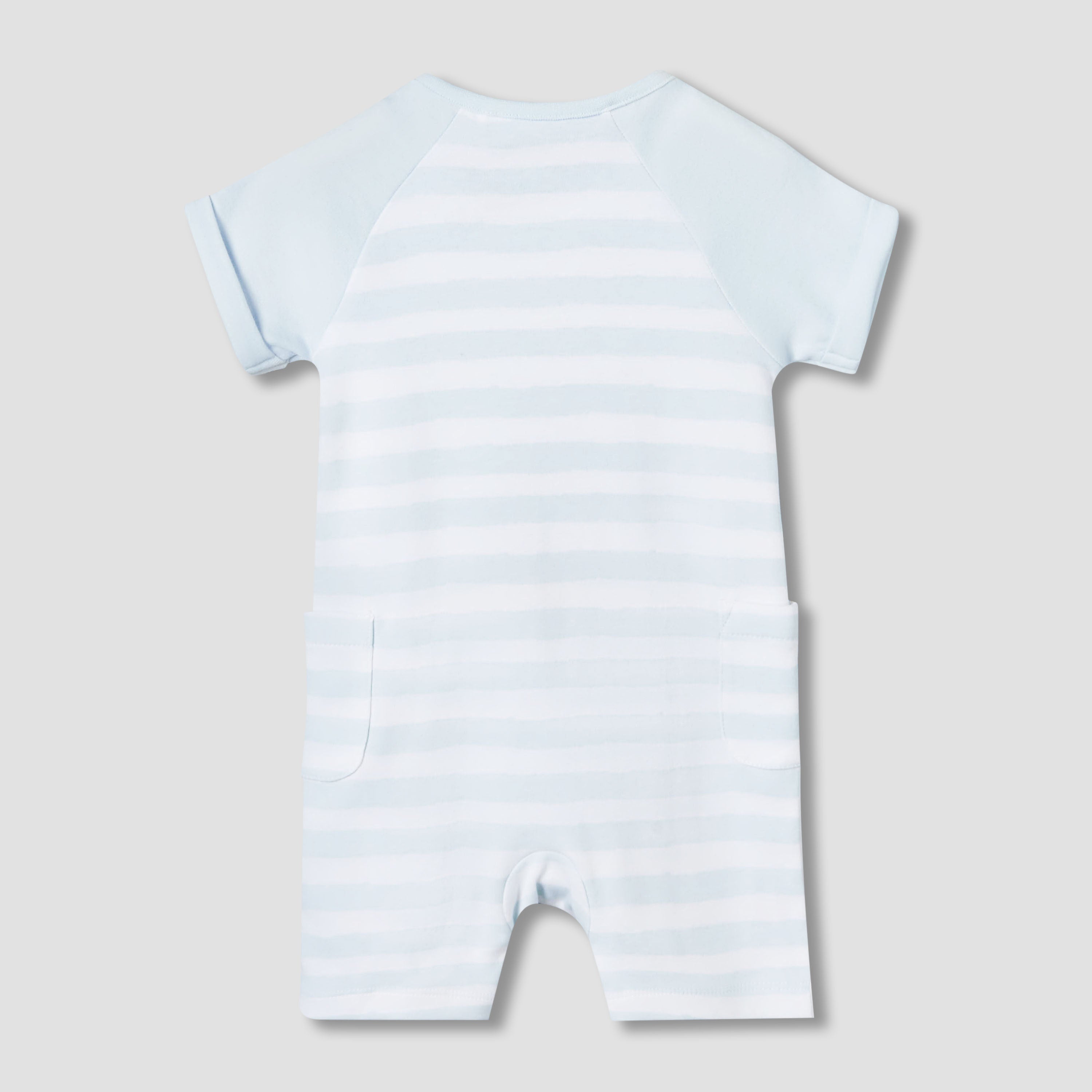 Disney Round Neck Short Sleeves Romper with Mickey Mouse Print