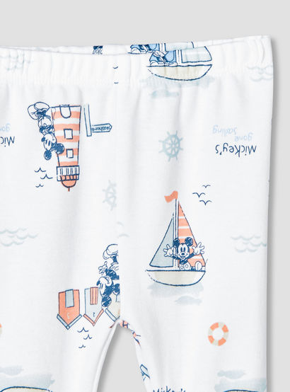 Disney Cotton Round Neck Long Sleeves Pyjama Set with Mickey Mouse Print-baby-boys-clothing-nightwear-pyjamasets-image-7