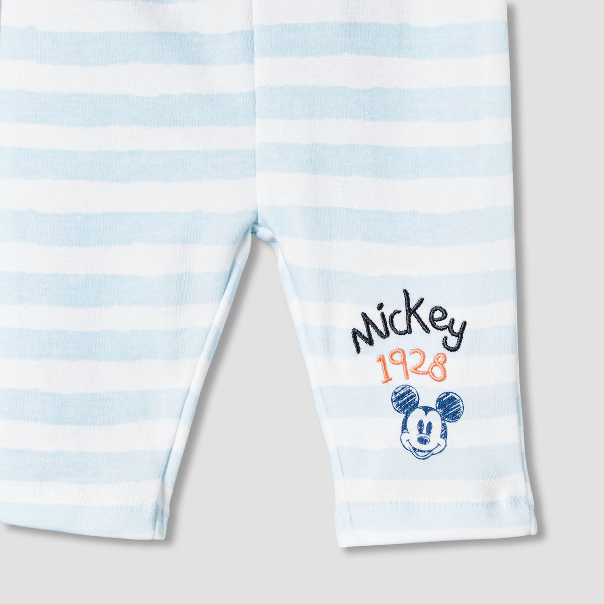 Disney Round Neck Short Sleeves Bodysuit and Leggings with Mickey Mouse Graphic Print