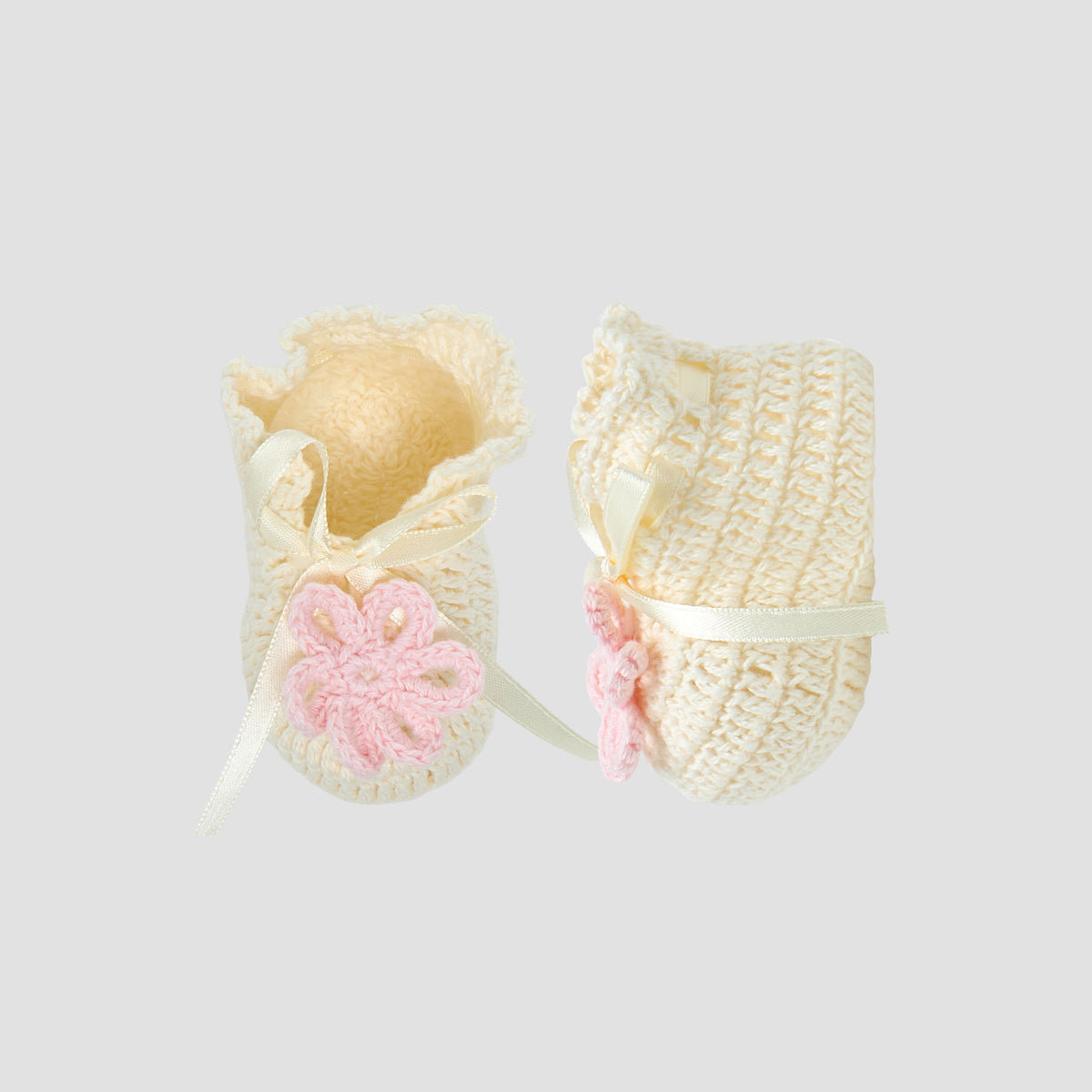 Giggles Girls Booties with Headband - Cotton - Set of 2
