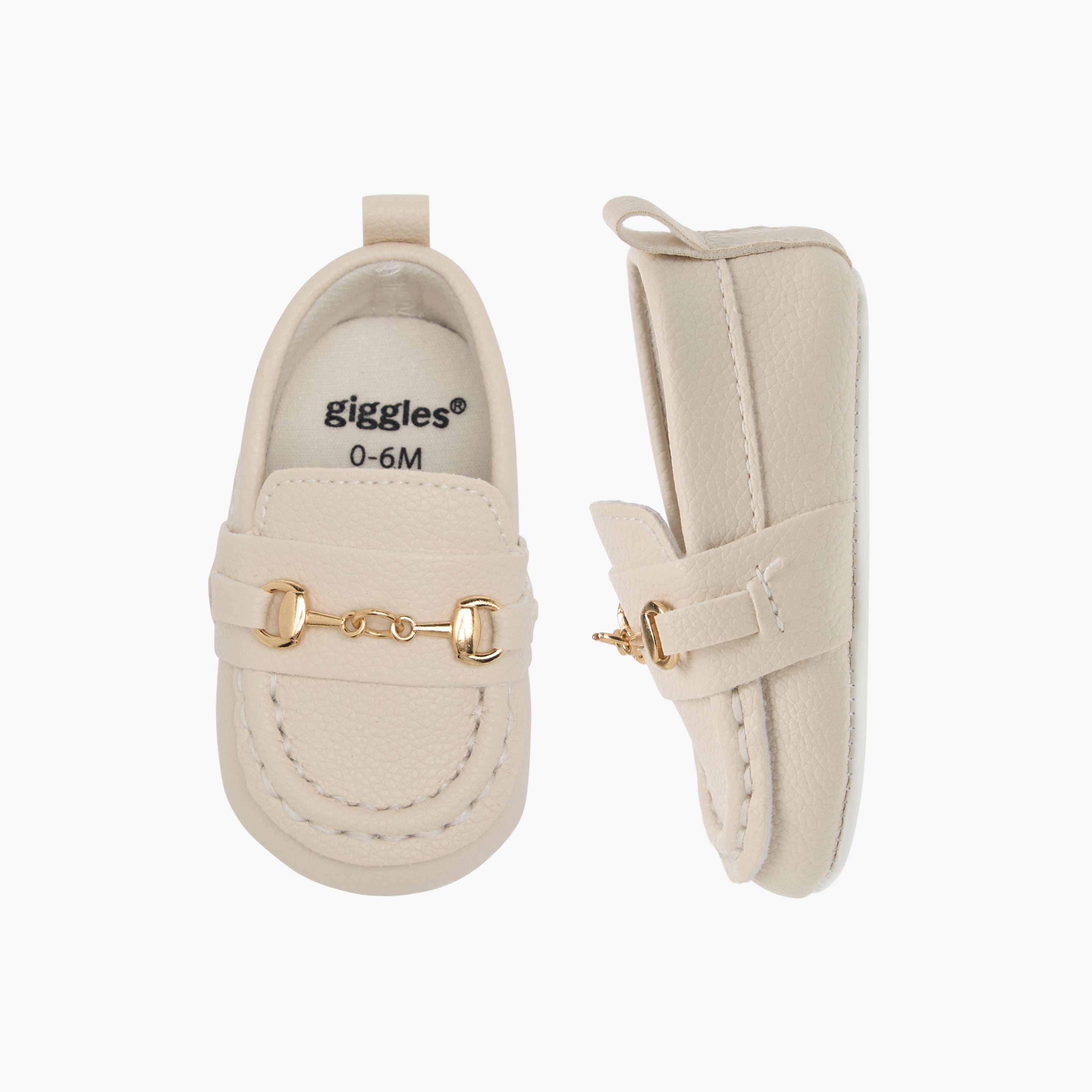 Giggles Metal Accent Booties