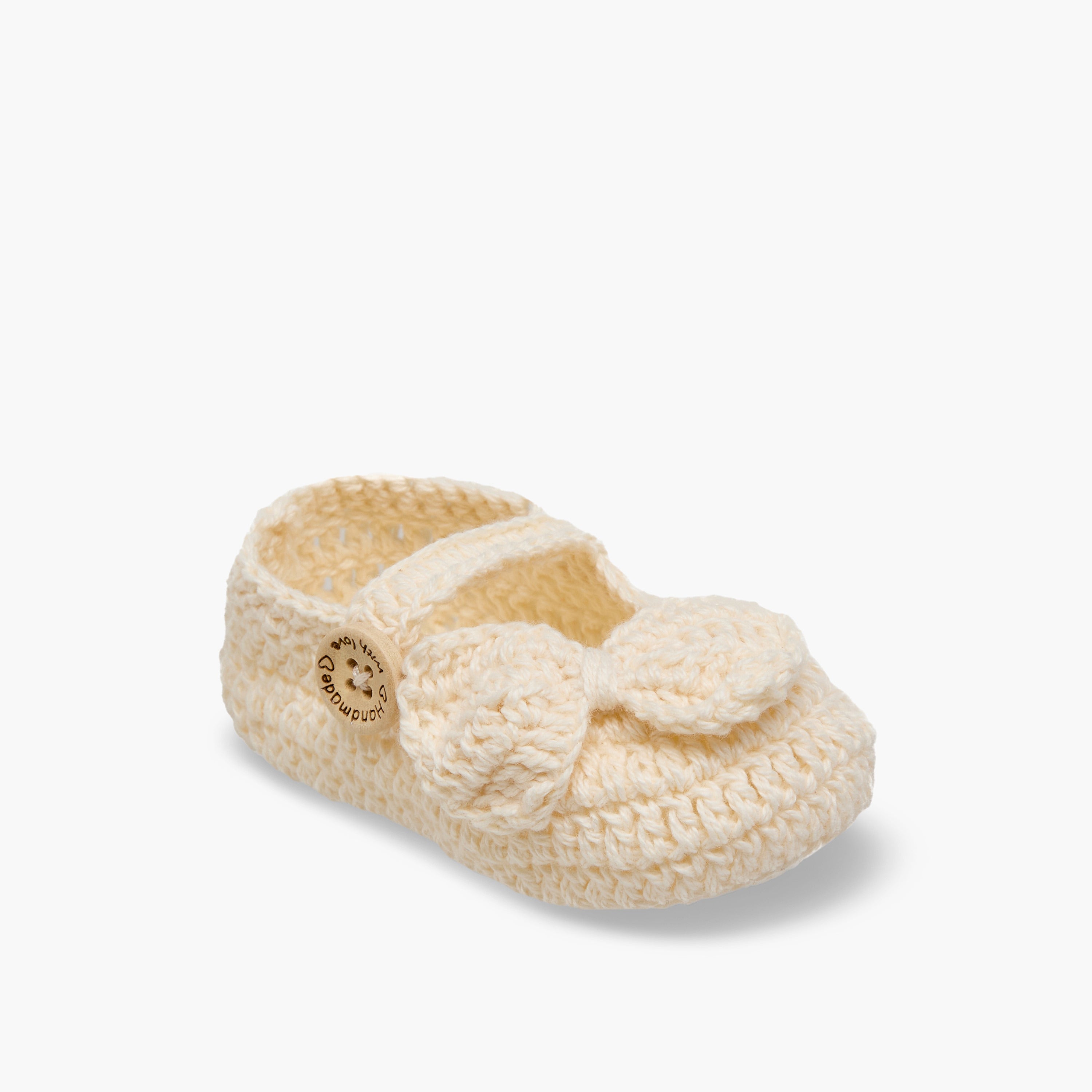 Giggles Booties with Bow Applique, Crochet Design