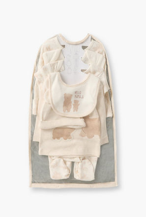 Set of 9 Juniors Clothing Gift Set with Bear Print