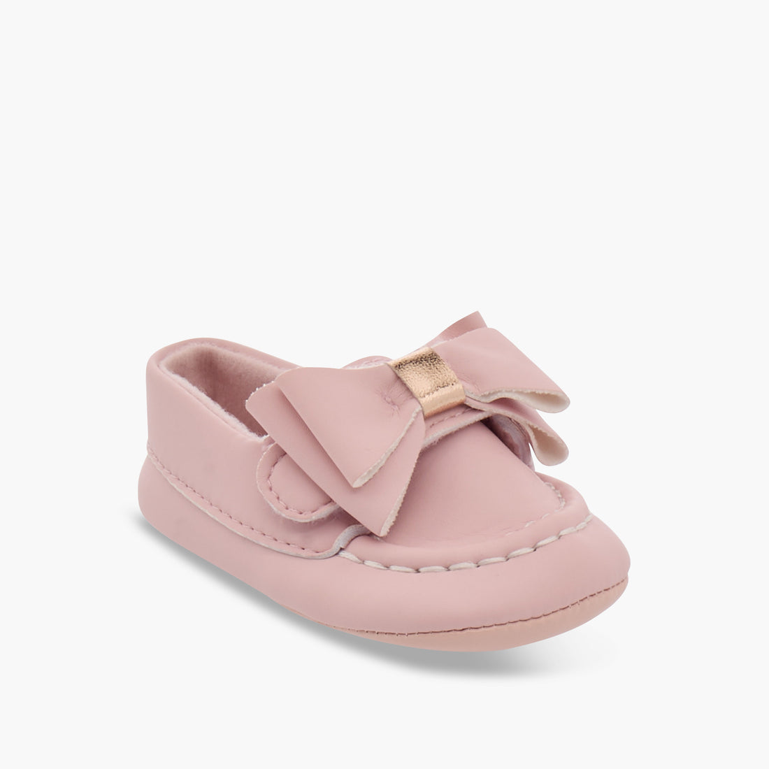 Giggles Bow Accent Slip-On Booties