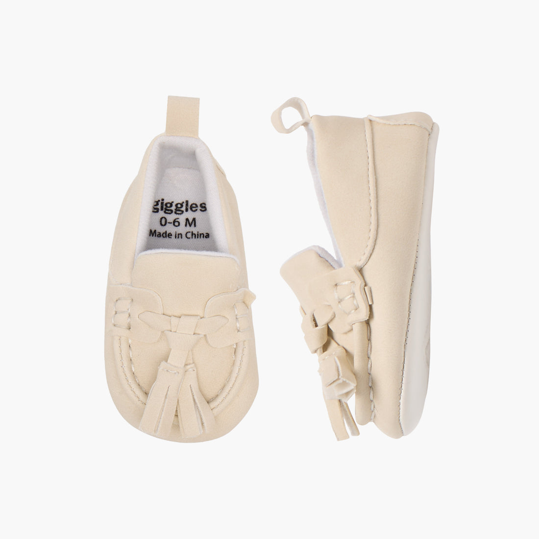 Giggles Solid Slip-On Booties with Tassels
