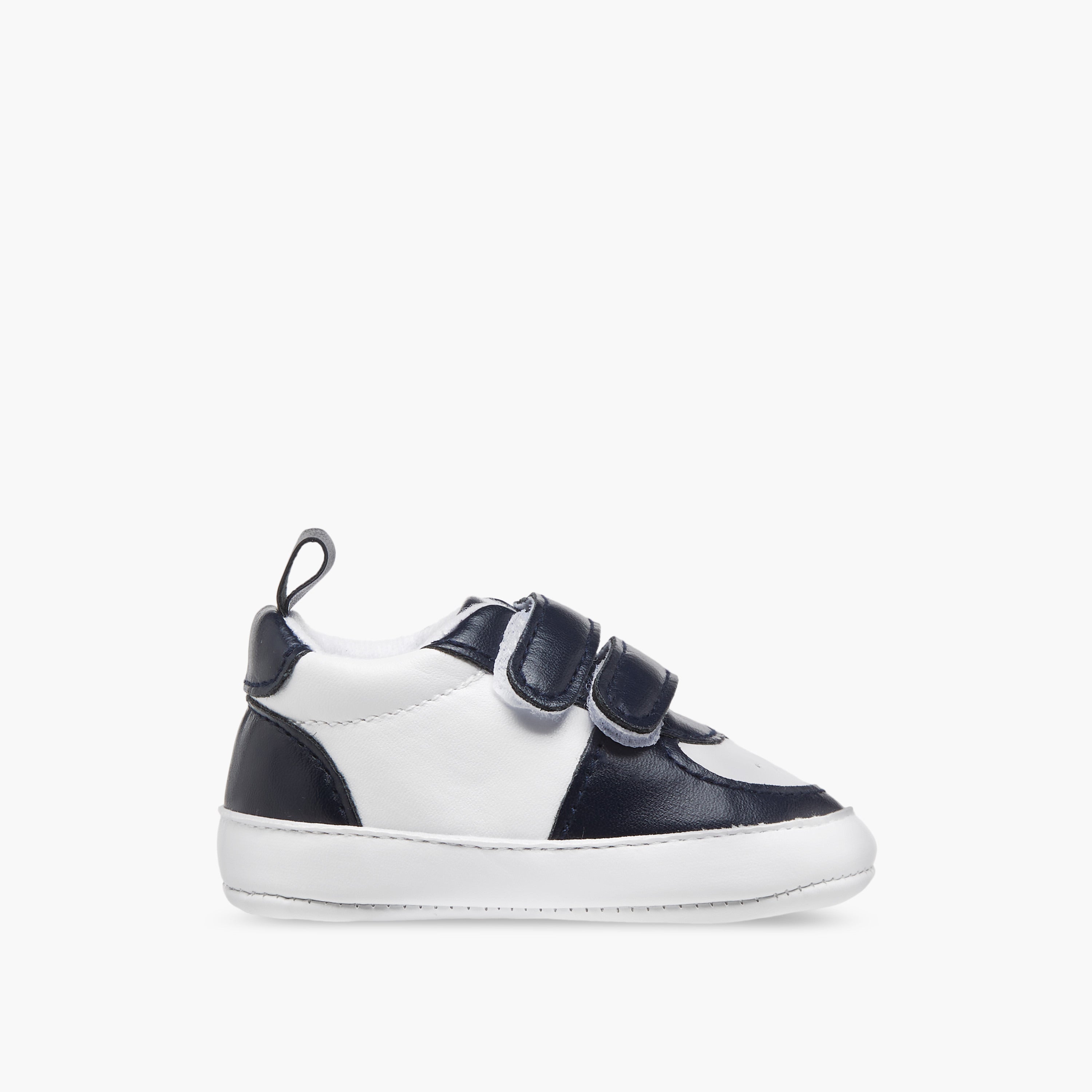 Juniors Panelled Booties with Hook and Loop Closure
