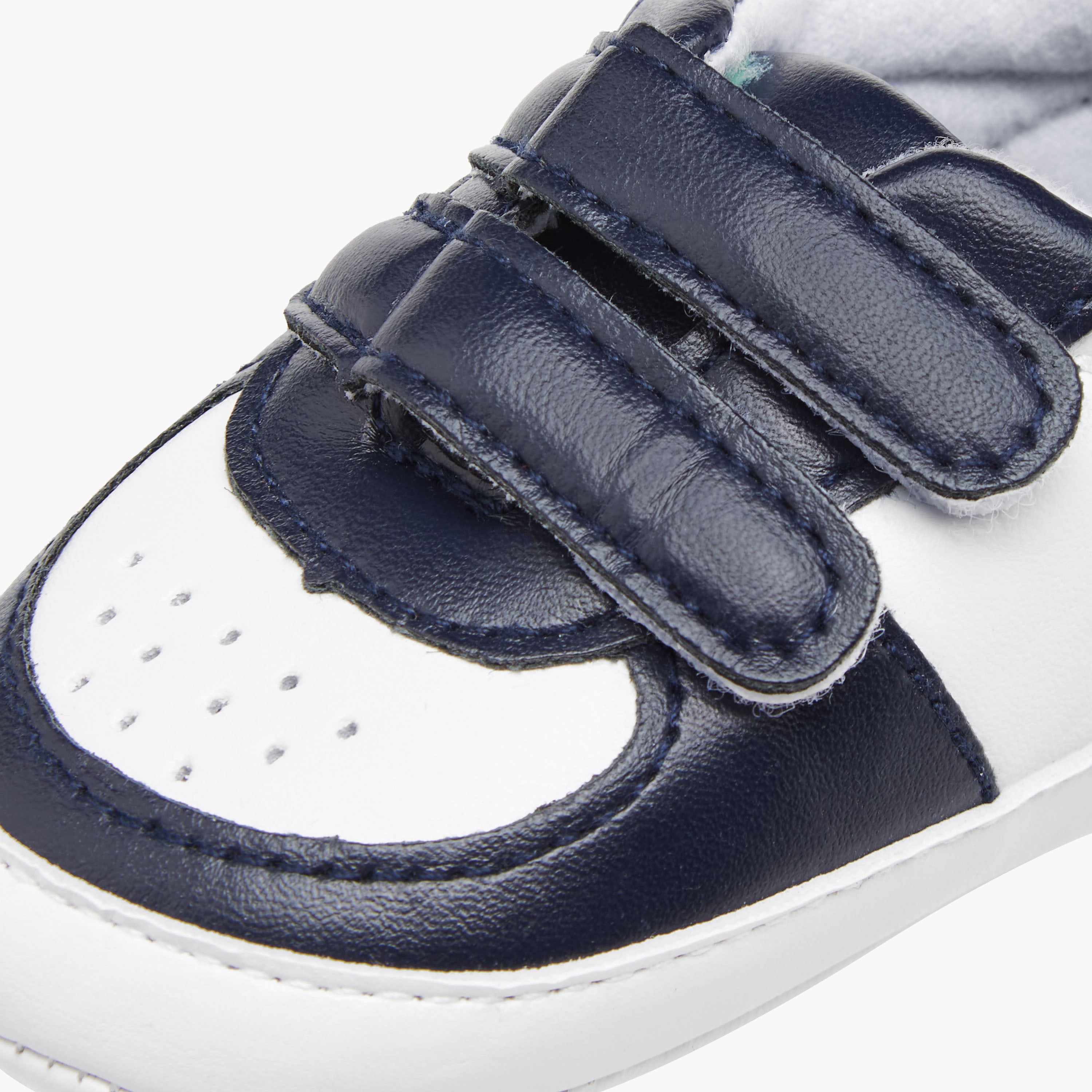 Juniors Panelled Booties with Hook and Loop Closure
