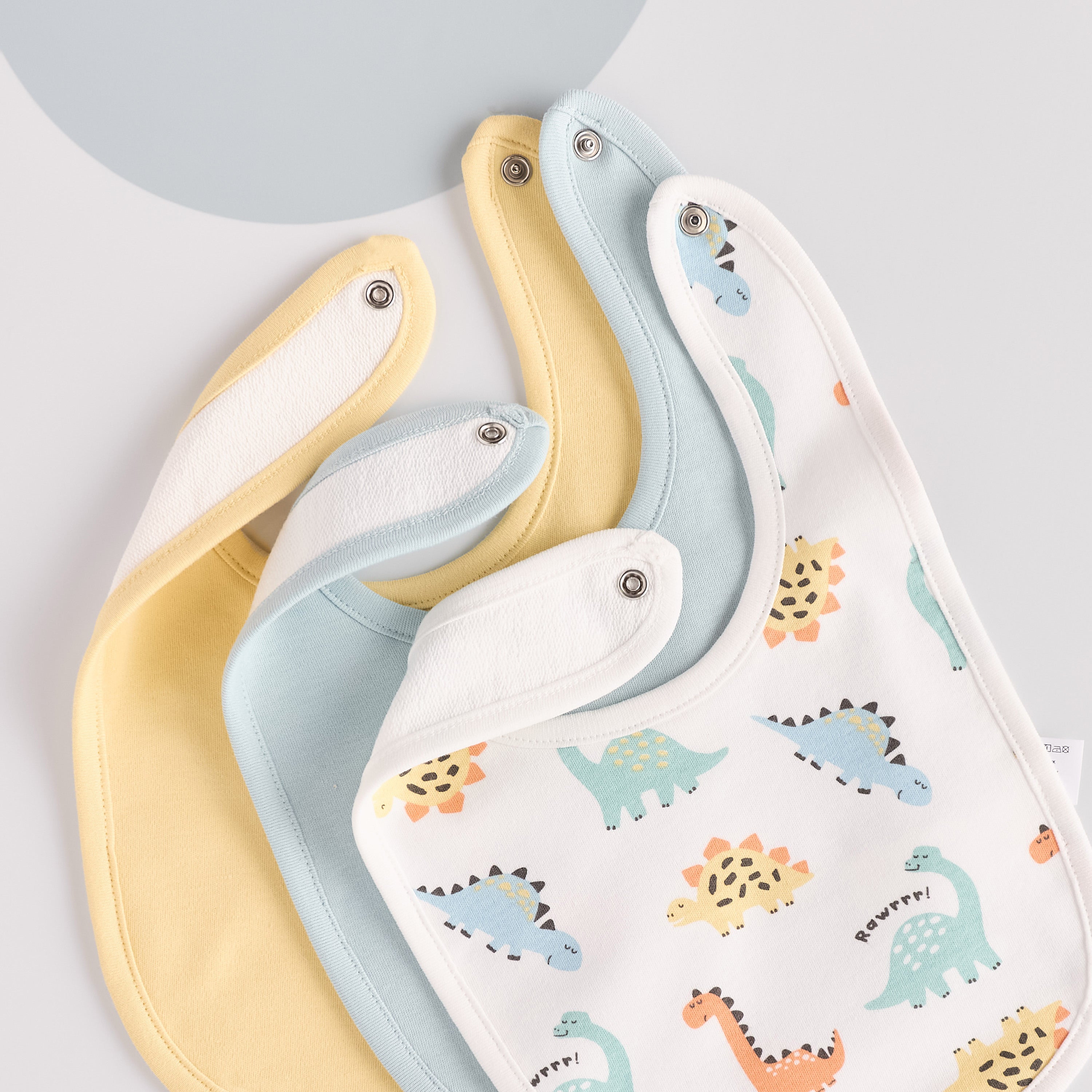 Pack of 3 - Dinosaur Print Bib