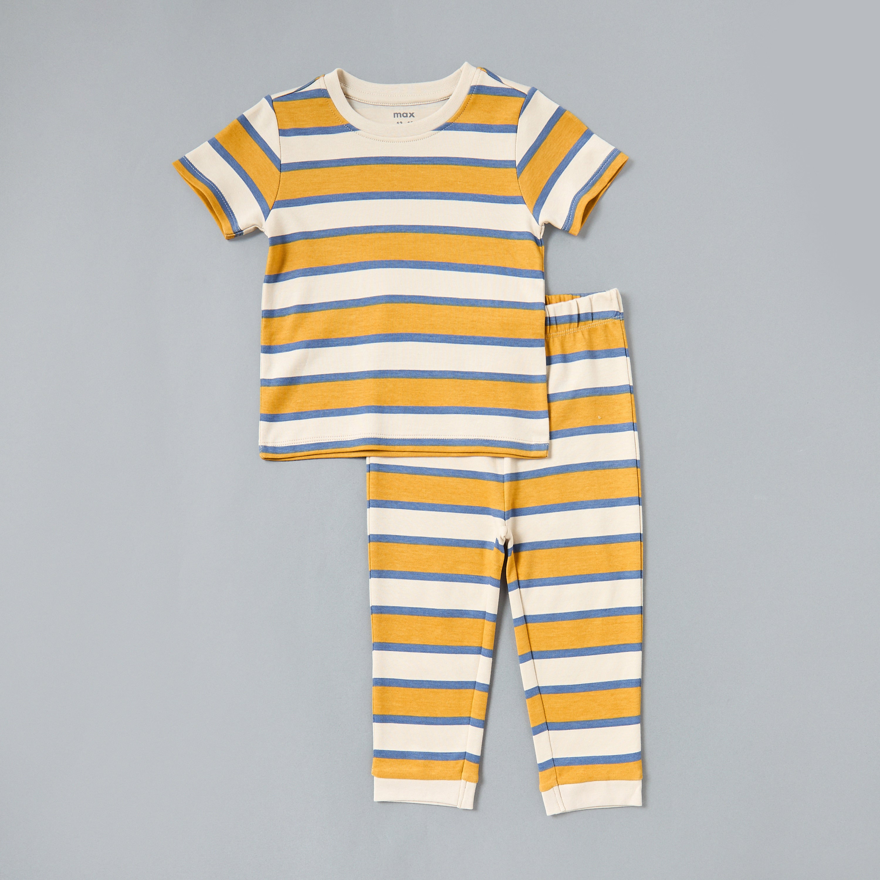 Pack of 2 - Printed Cotton Pyjama Set