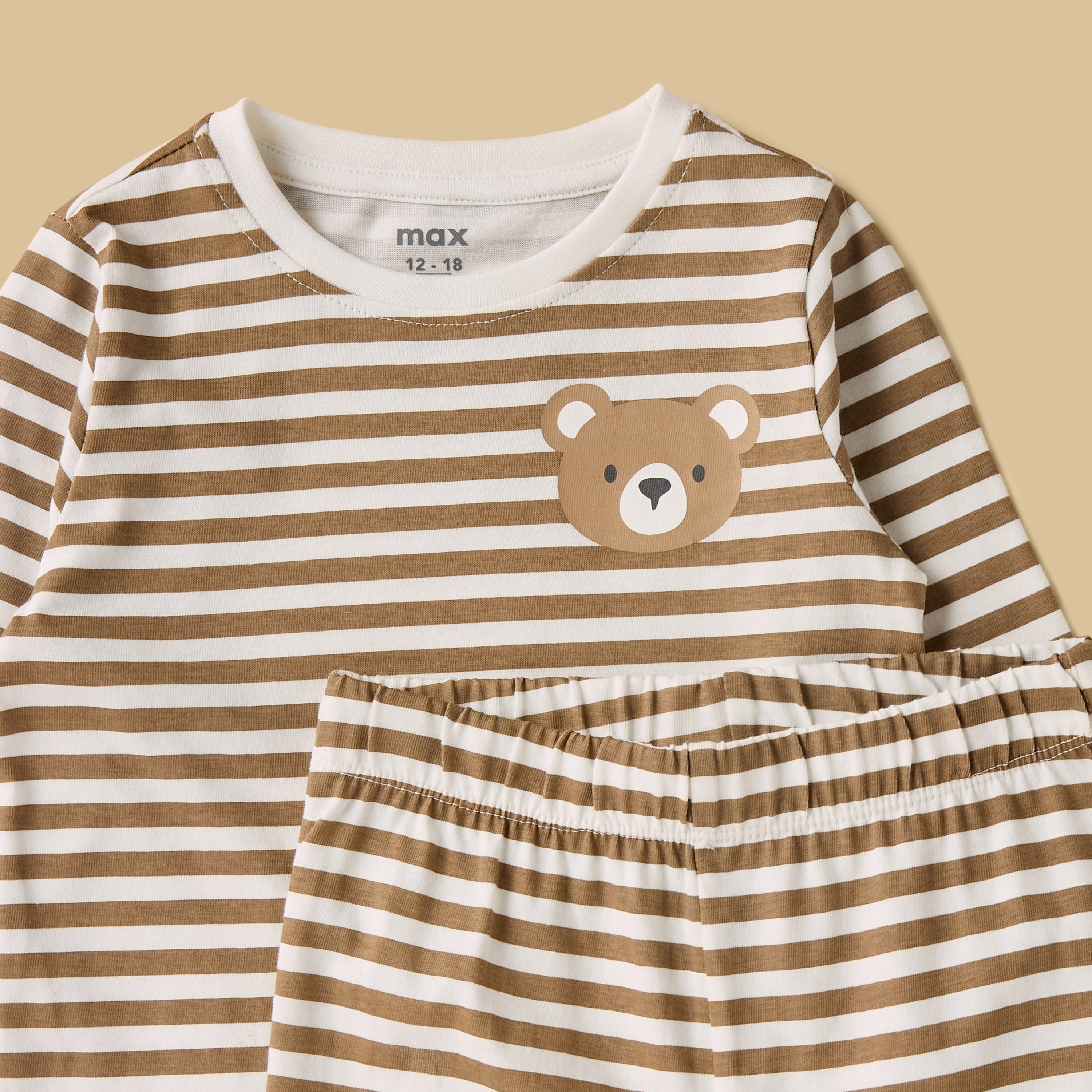 Pack of 2 - Bear Print T-shirts and Pyjamas
