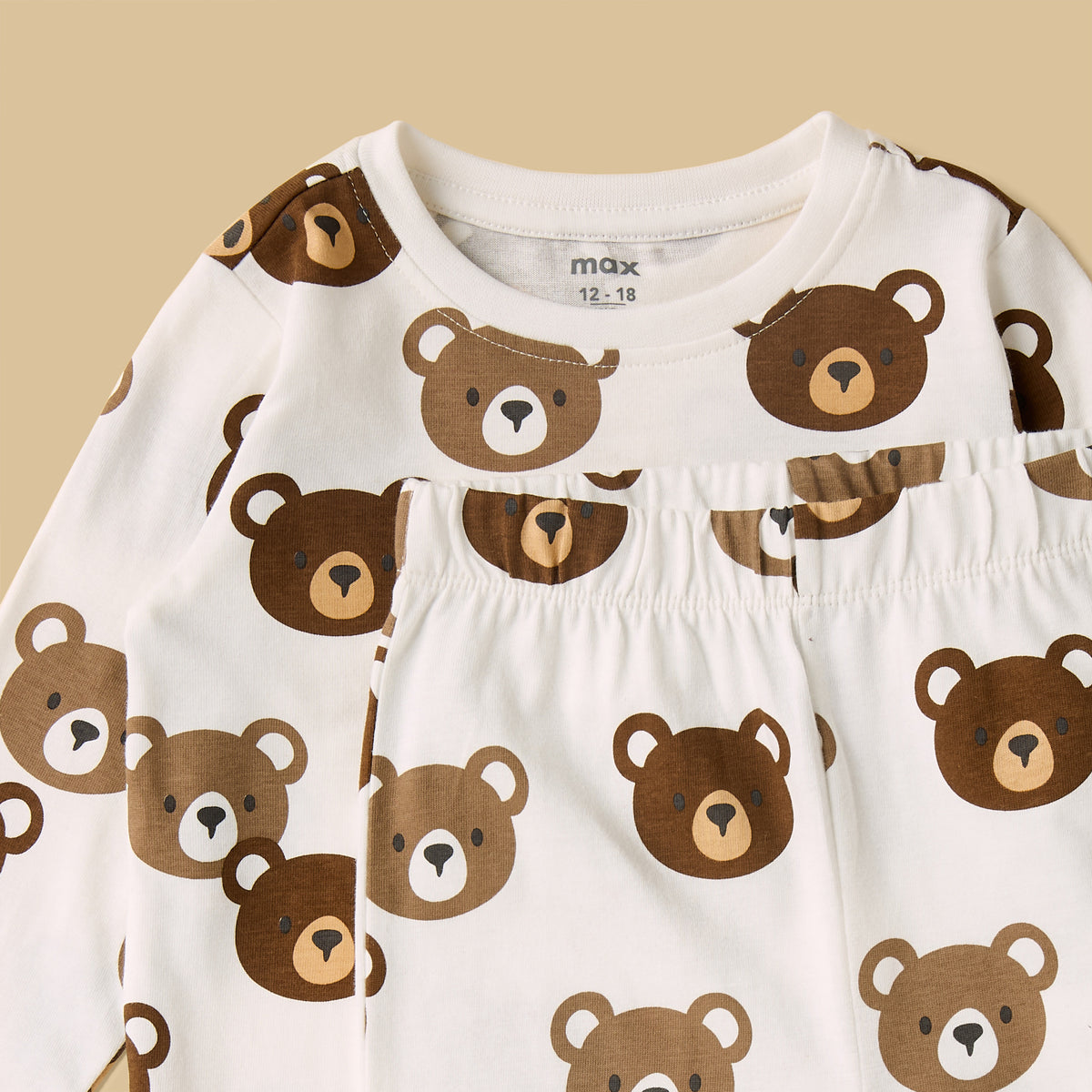 Pack of 2 - Bear Print T-shirts and Pyjamas
