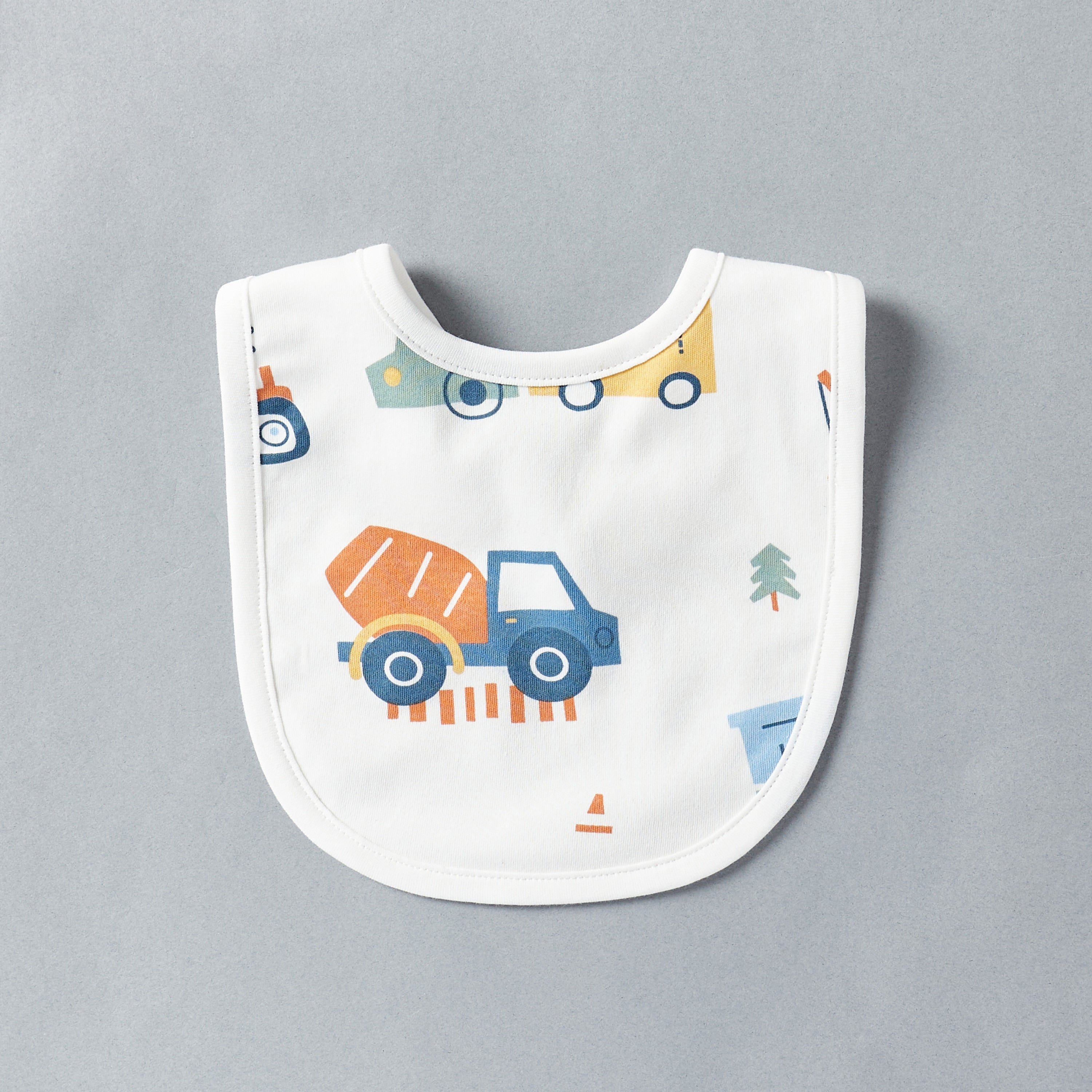 Pack of 2 - Vehicle Print Cotton Bib