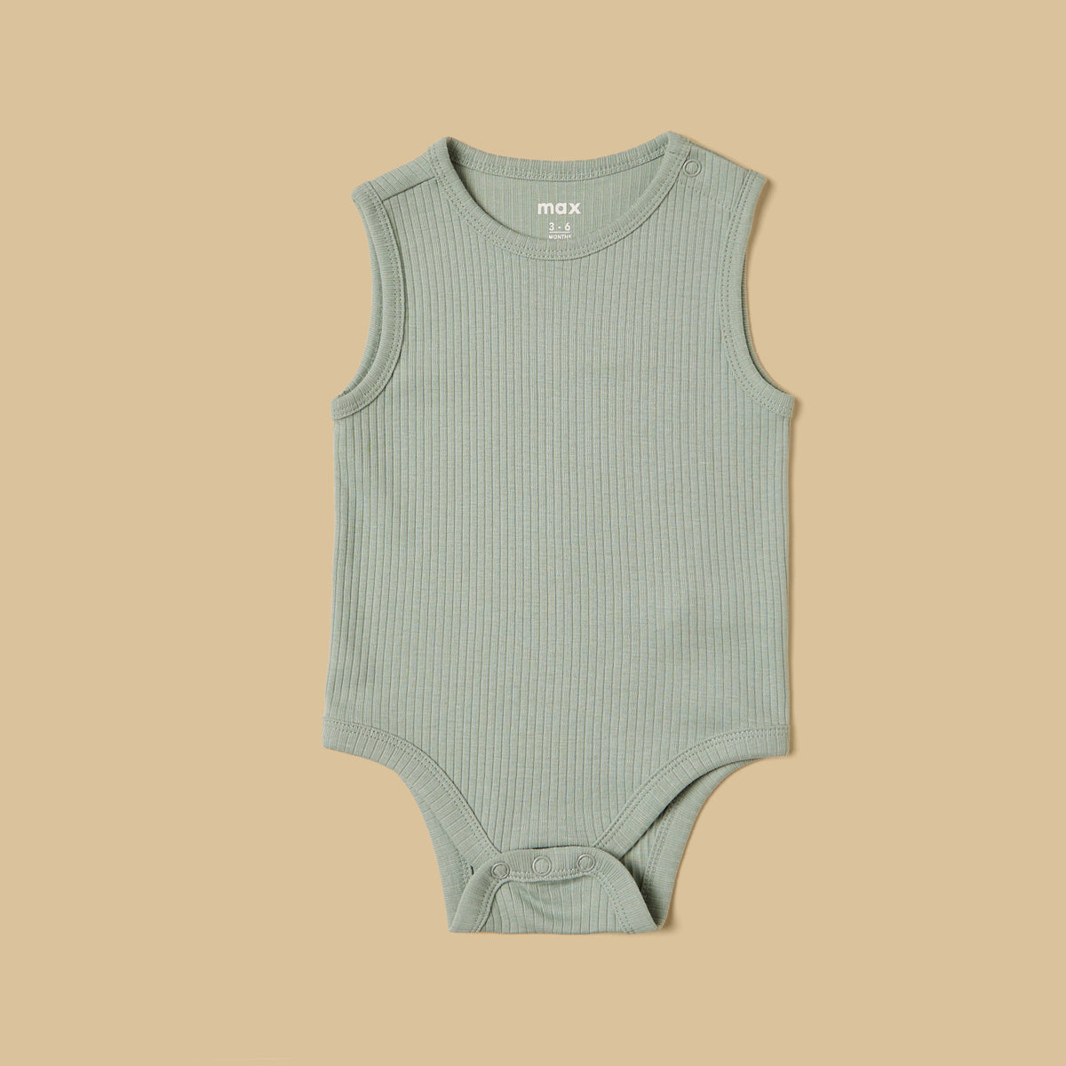 Pack of 3 - Ribbed Sleeveless Bodysuit