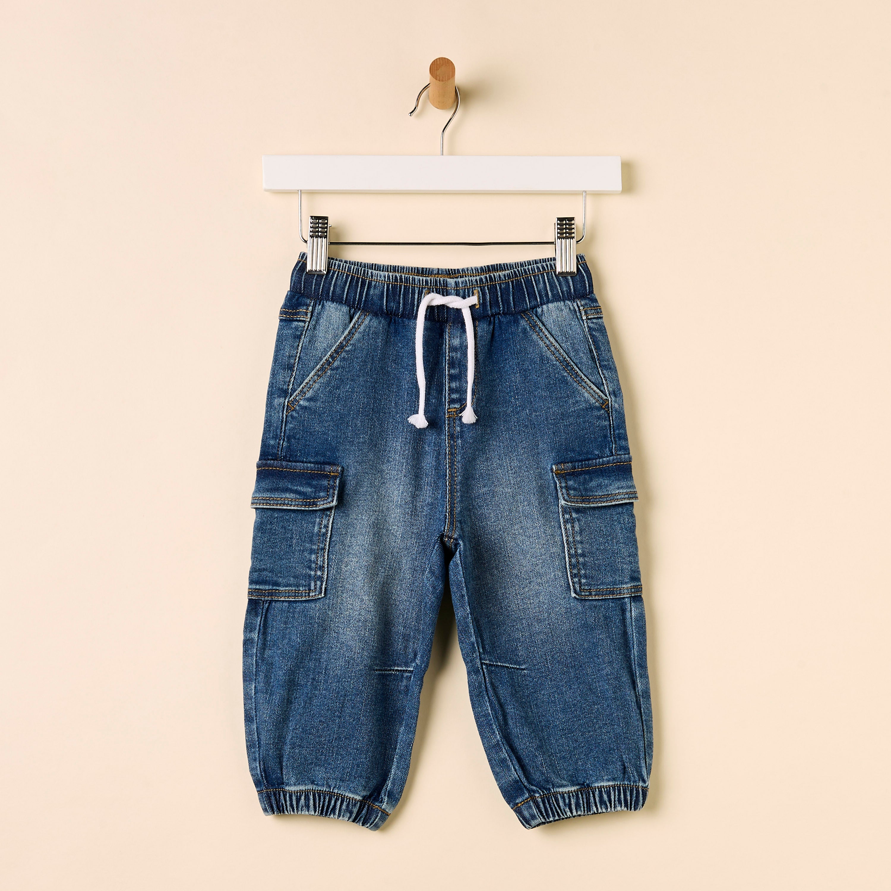 Regular Fit Cargo Jeans - Blue / 12-18 mths