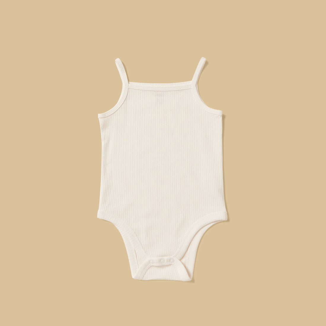 Pack of 3 - Ribbed Cotton Strappy Bodysuit