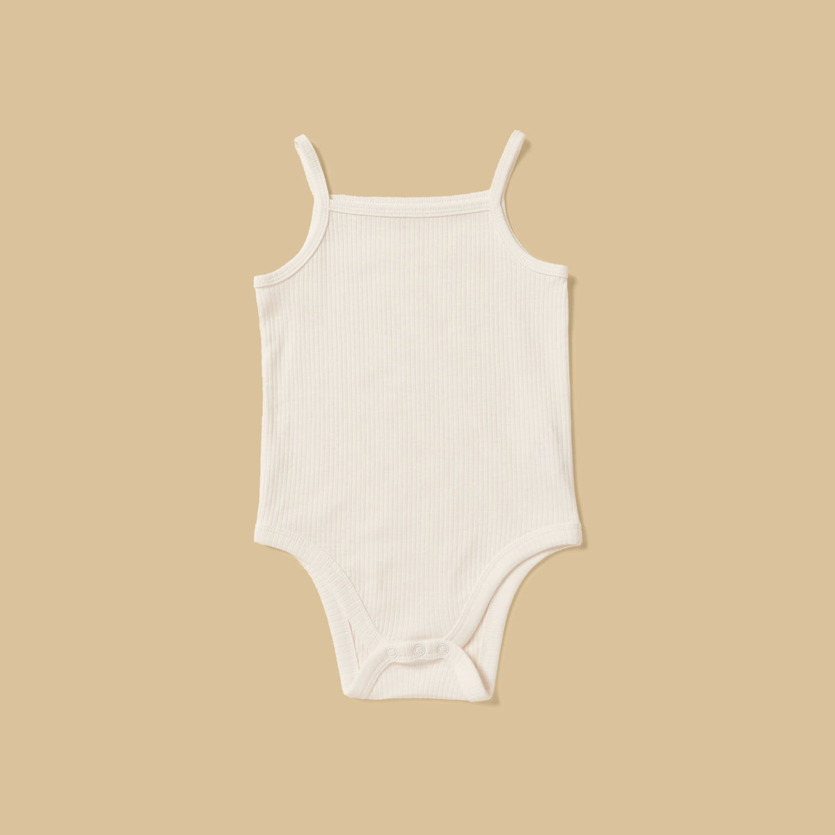 Pack of 3 - Ribbed Cotton Strappy Bodysuit