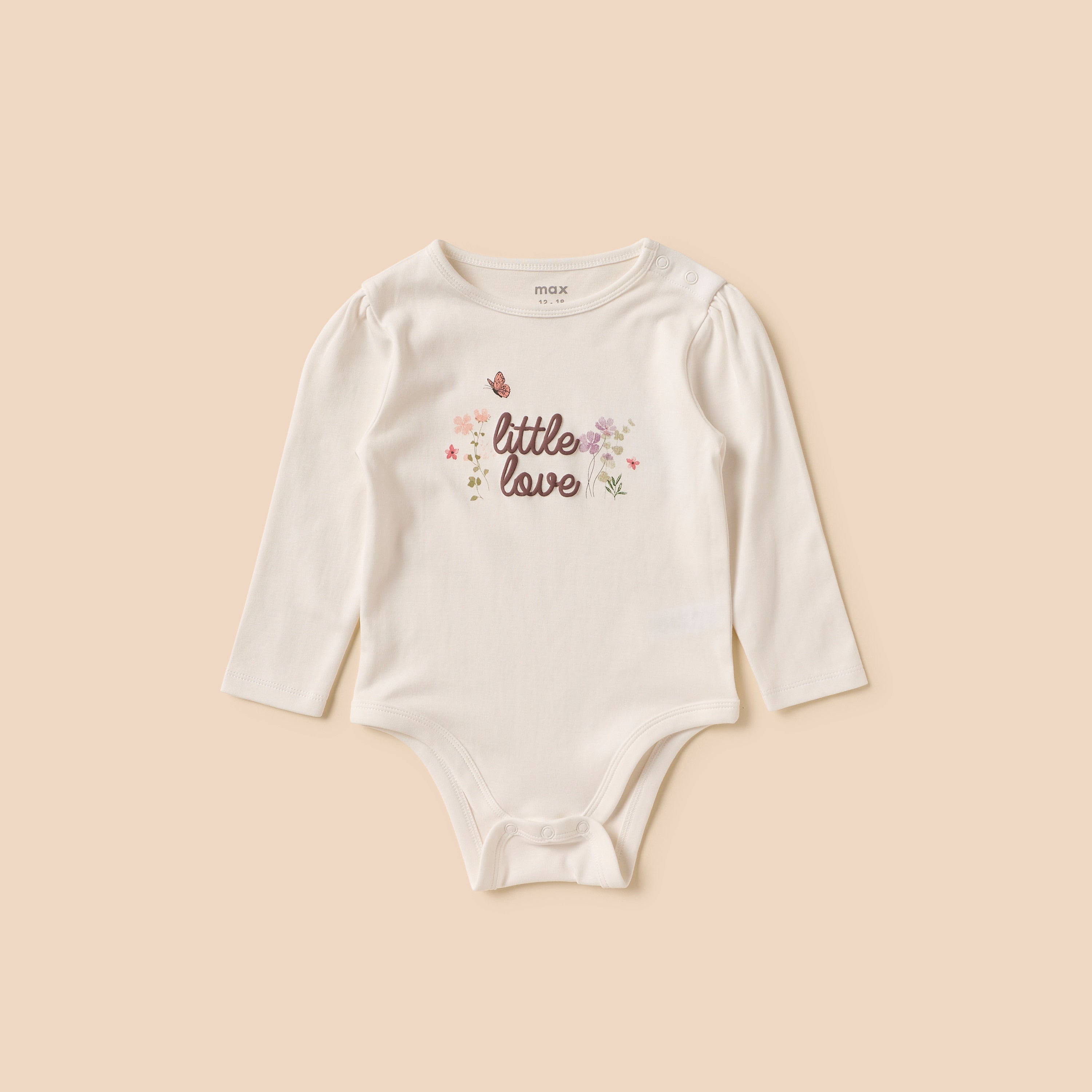 Pack of 3 - Botanical Print Bodysuit