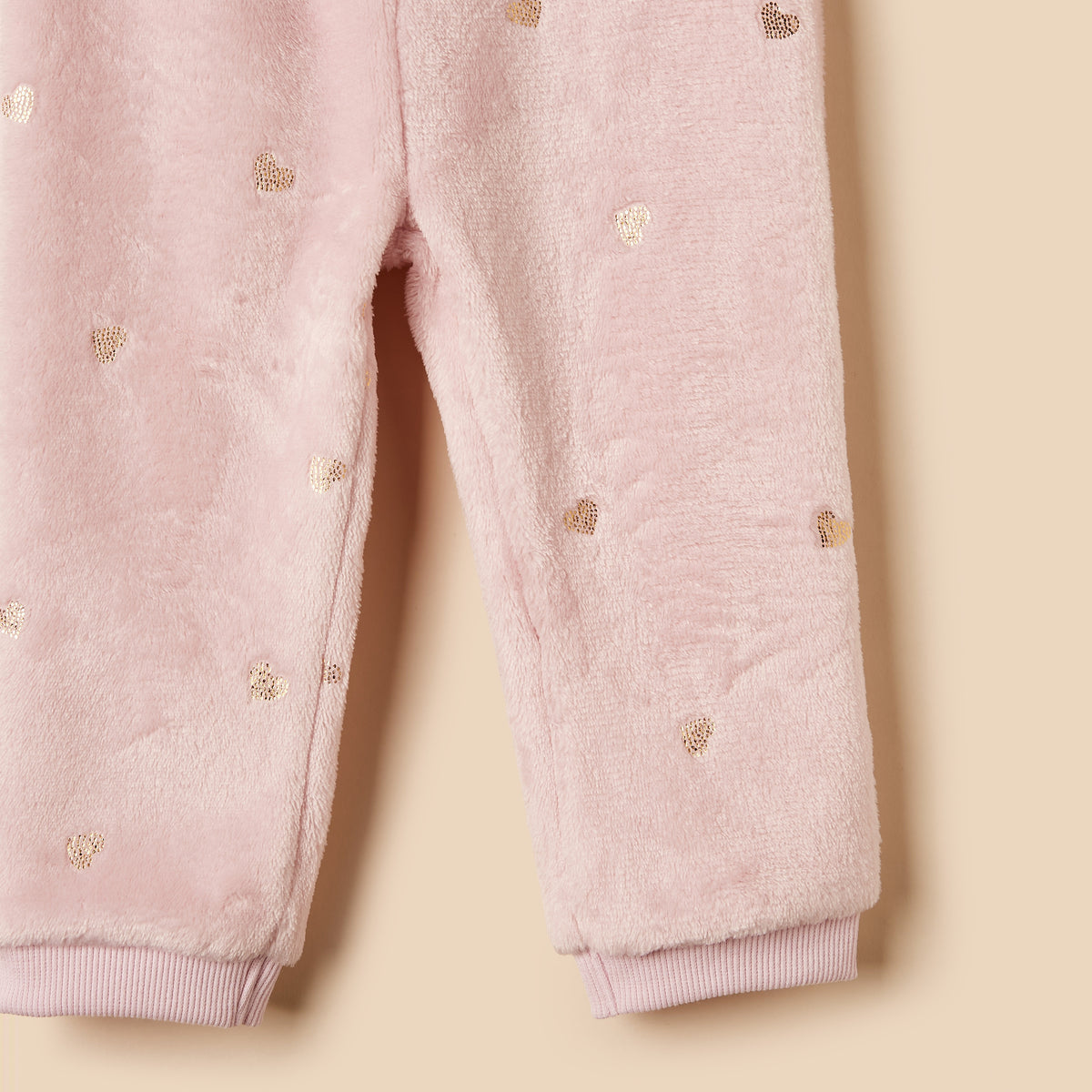 Heart Foil Print Pyjama Set