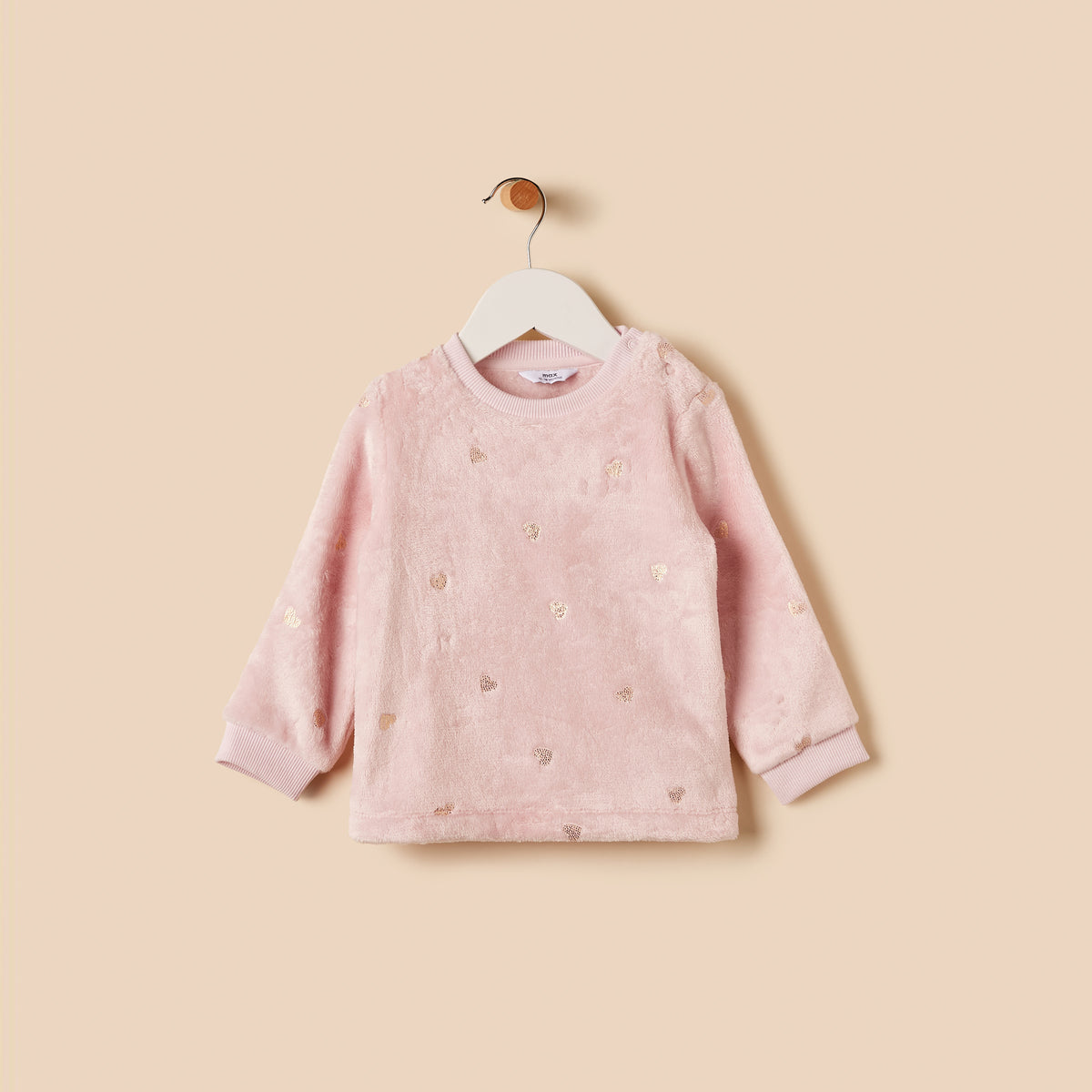 Heart Foil Print Pyjama Set