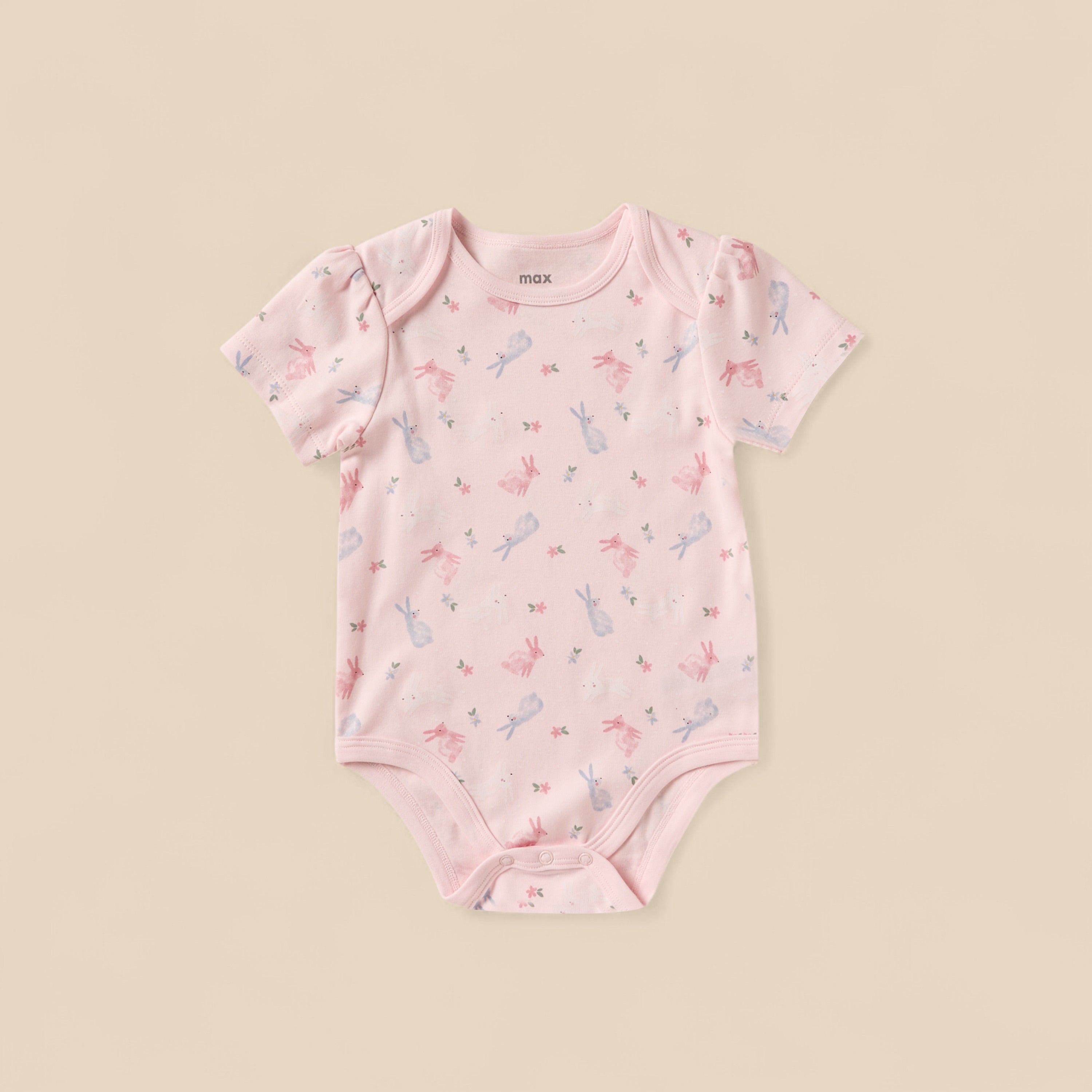 Bunny Embossed Hoodie with Bodysuit and Joggers