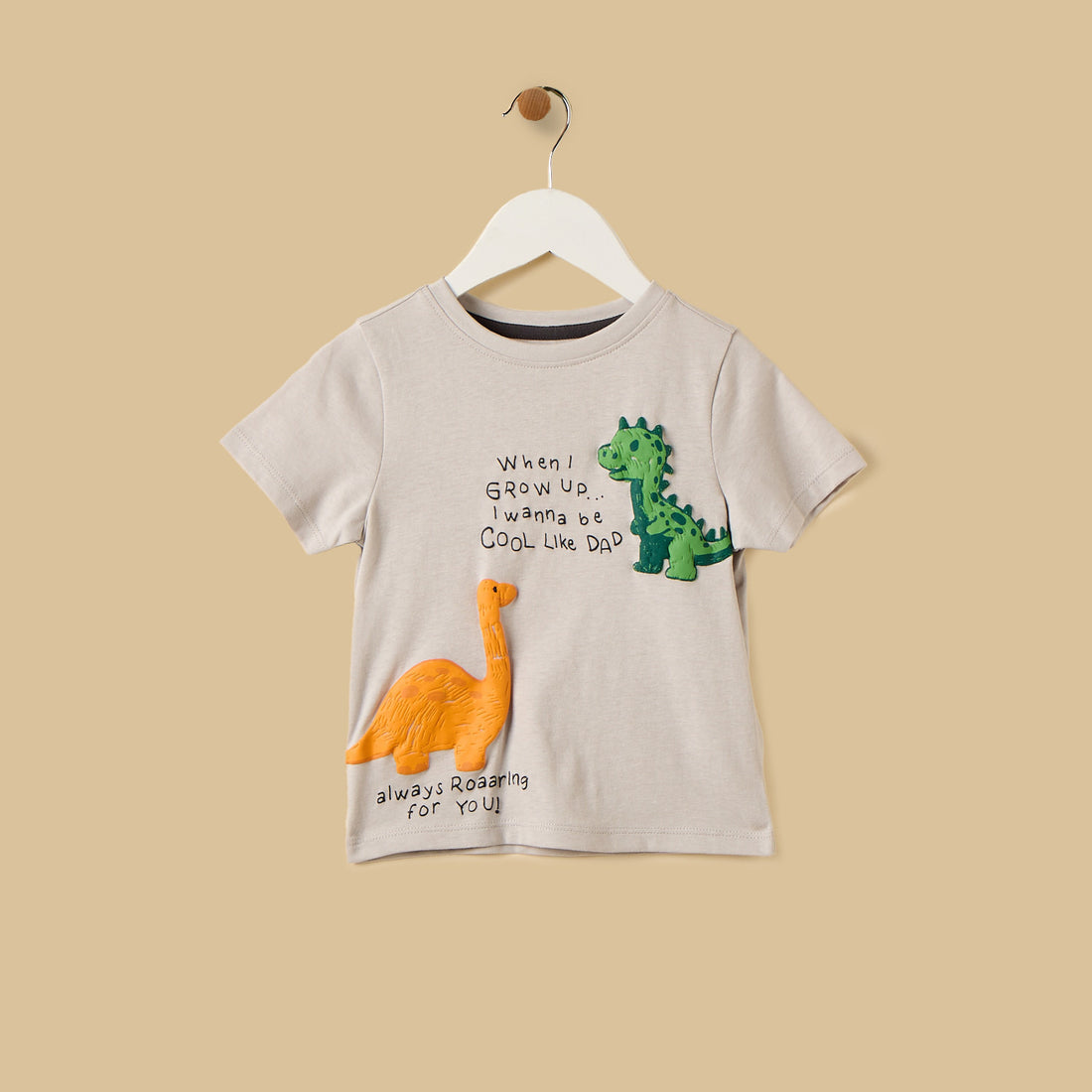 Dinosaur Applique T-shirt and Shorts Set