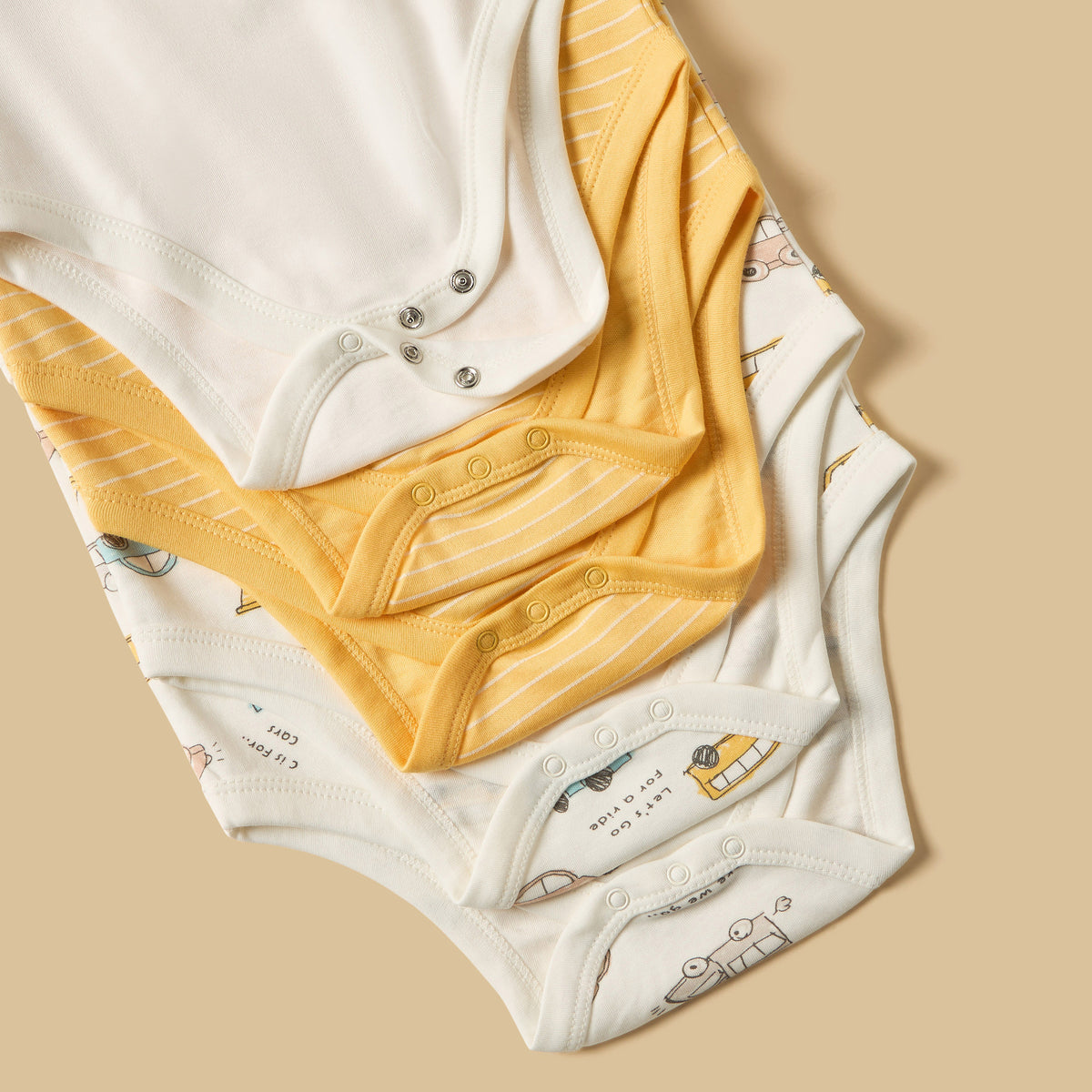 Pack of 5 - Vehicle Print Sleeveless Cotton Bodysuit