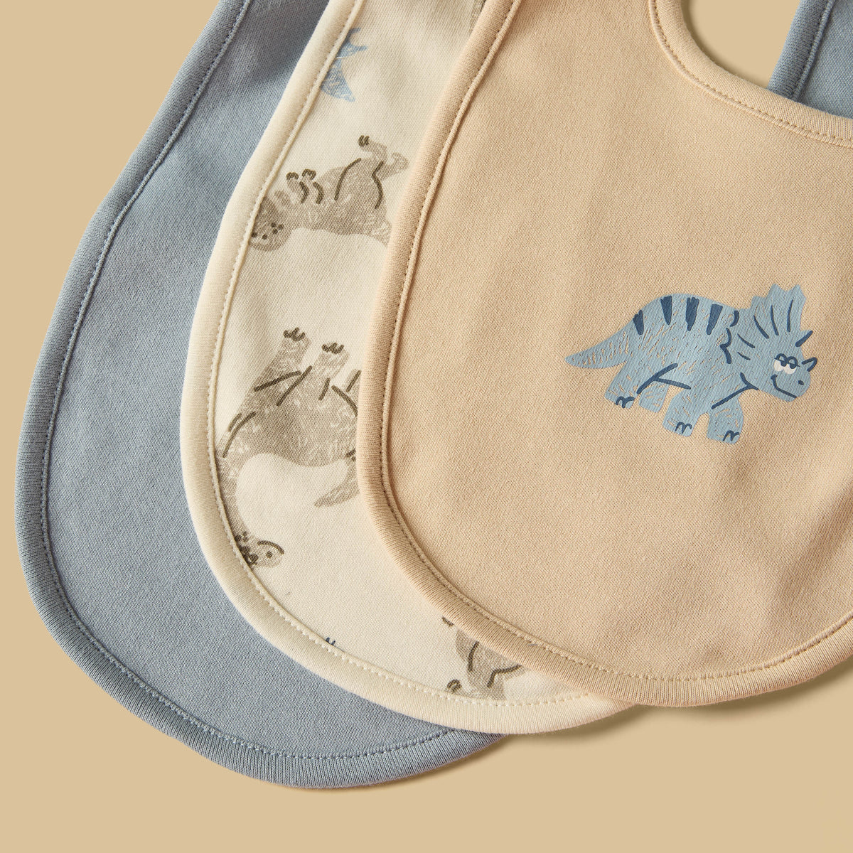 Pack of 3 - Dinosaur Print Bib