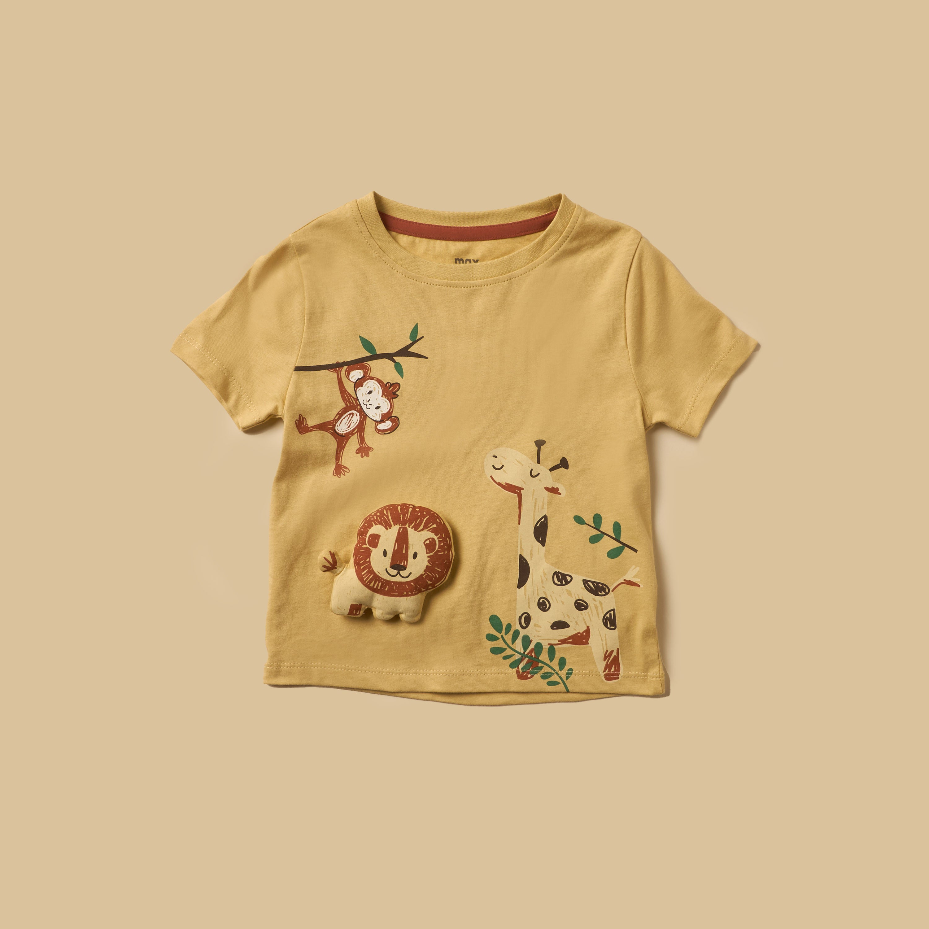 Pack of 3 - Safari Print Cotton T-shirt