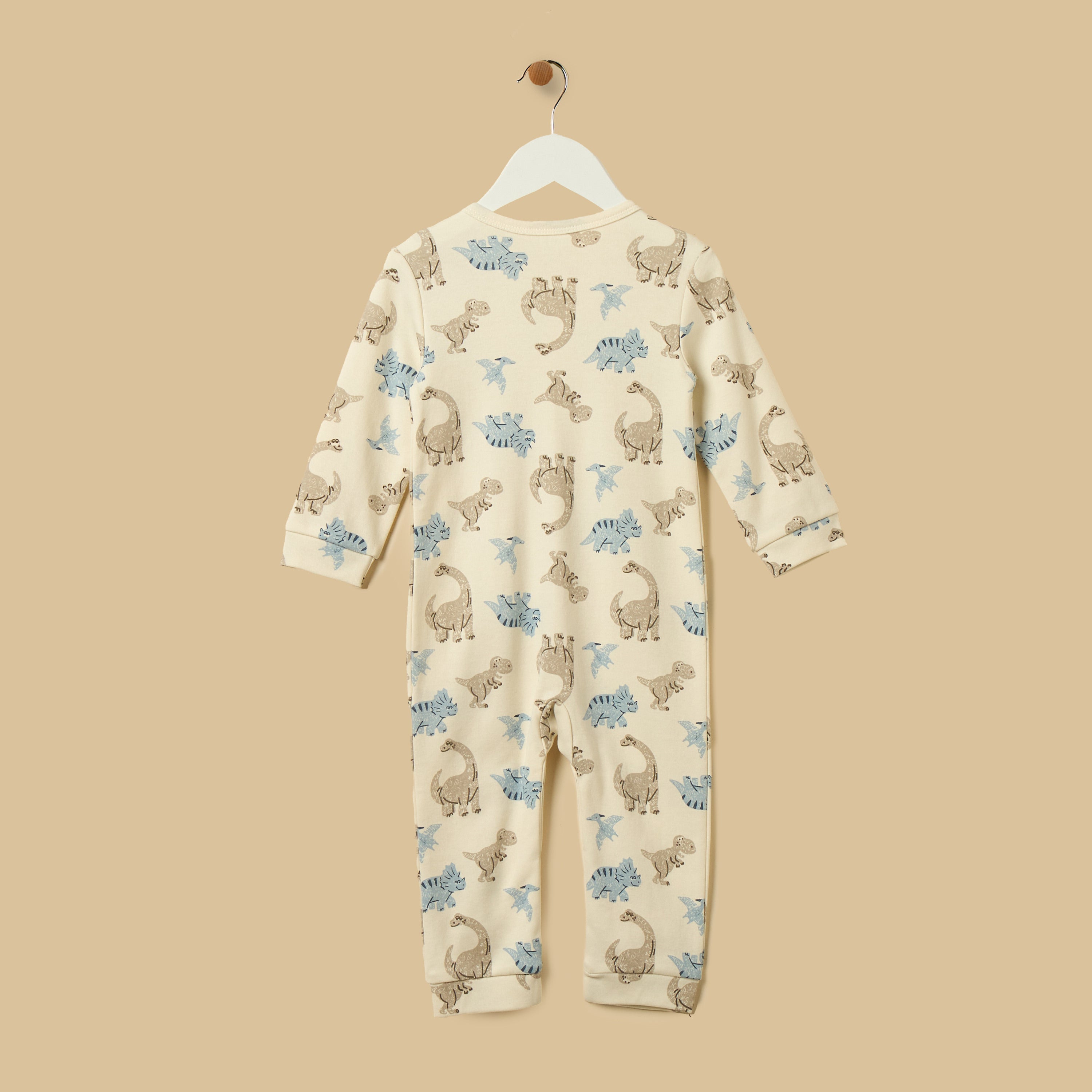 Dinosaur Print Cotton Sleepsuit