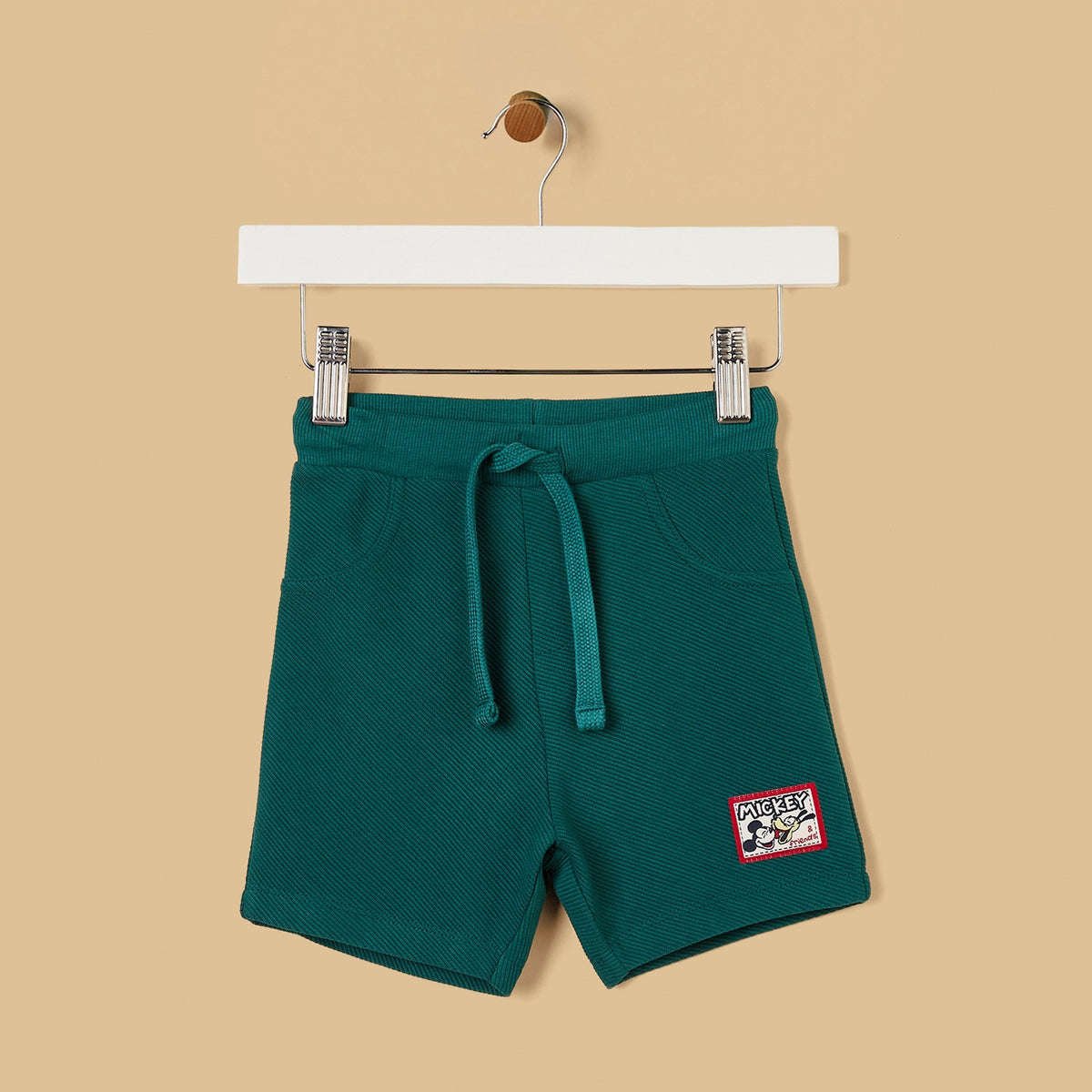 Mickey Mouse Print T-shirt and Shorts Set