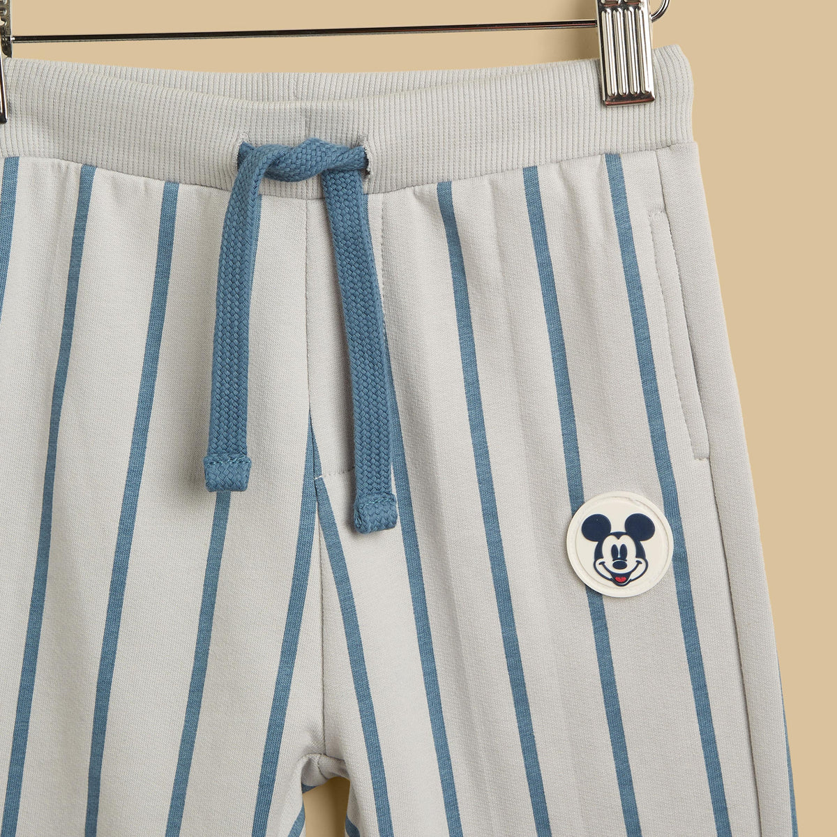 Mickey Mouse Print Cotton Sweatshirt and Joggers Set
