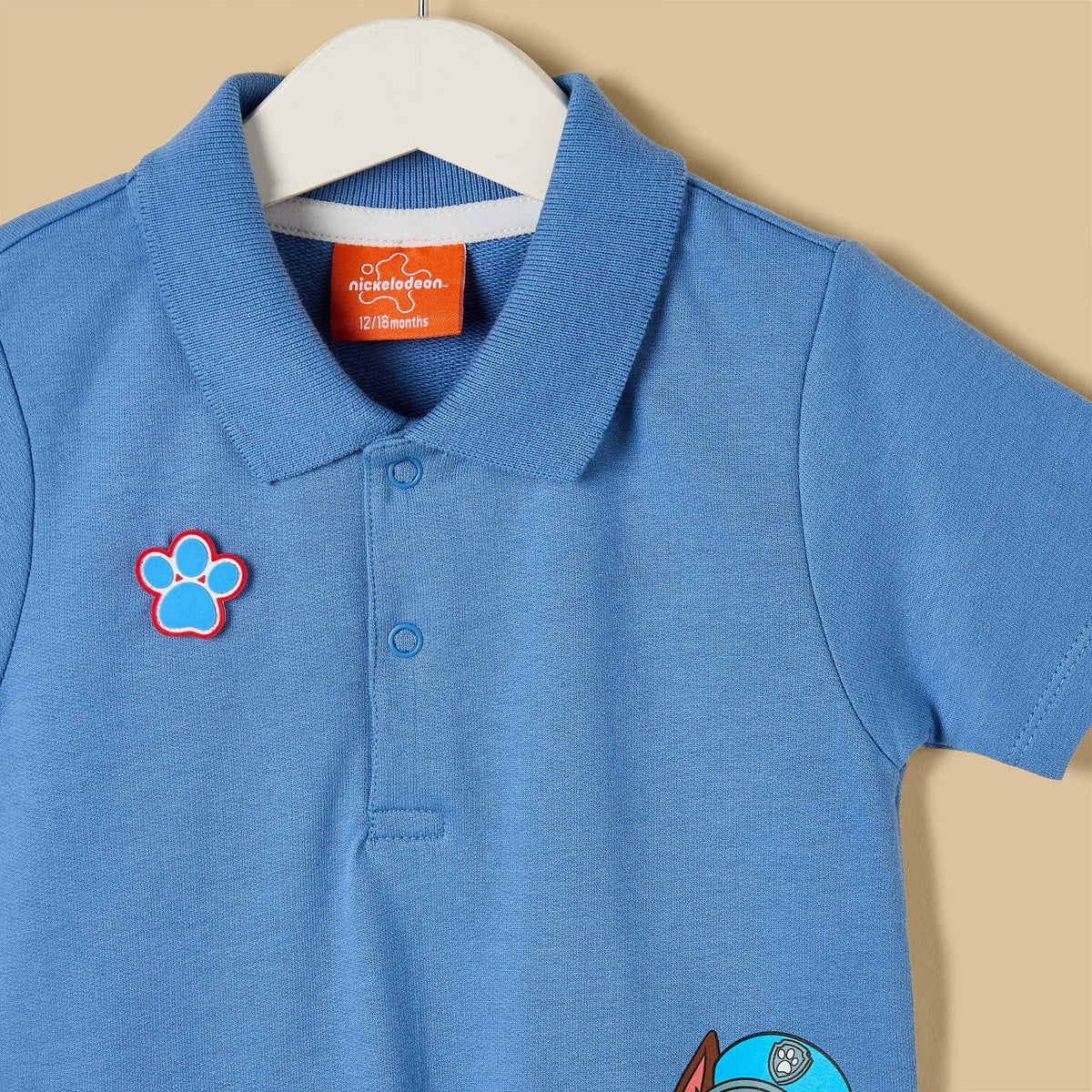 PAW Patrol Print Collared Cotton Romper