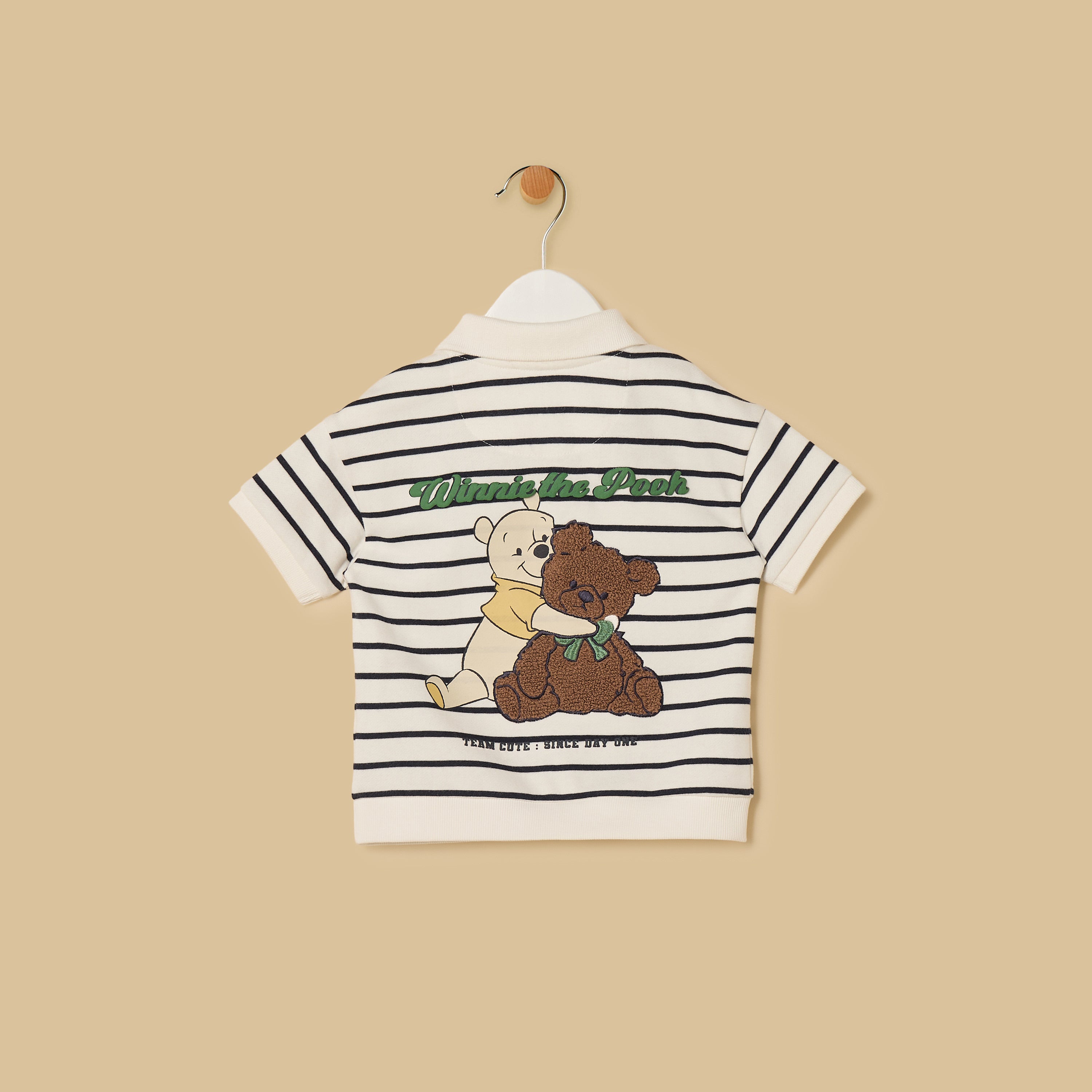 Winnie the Pooh Embroidered T-shirt and Shorts Set