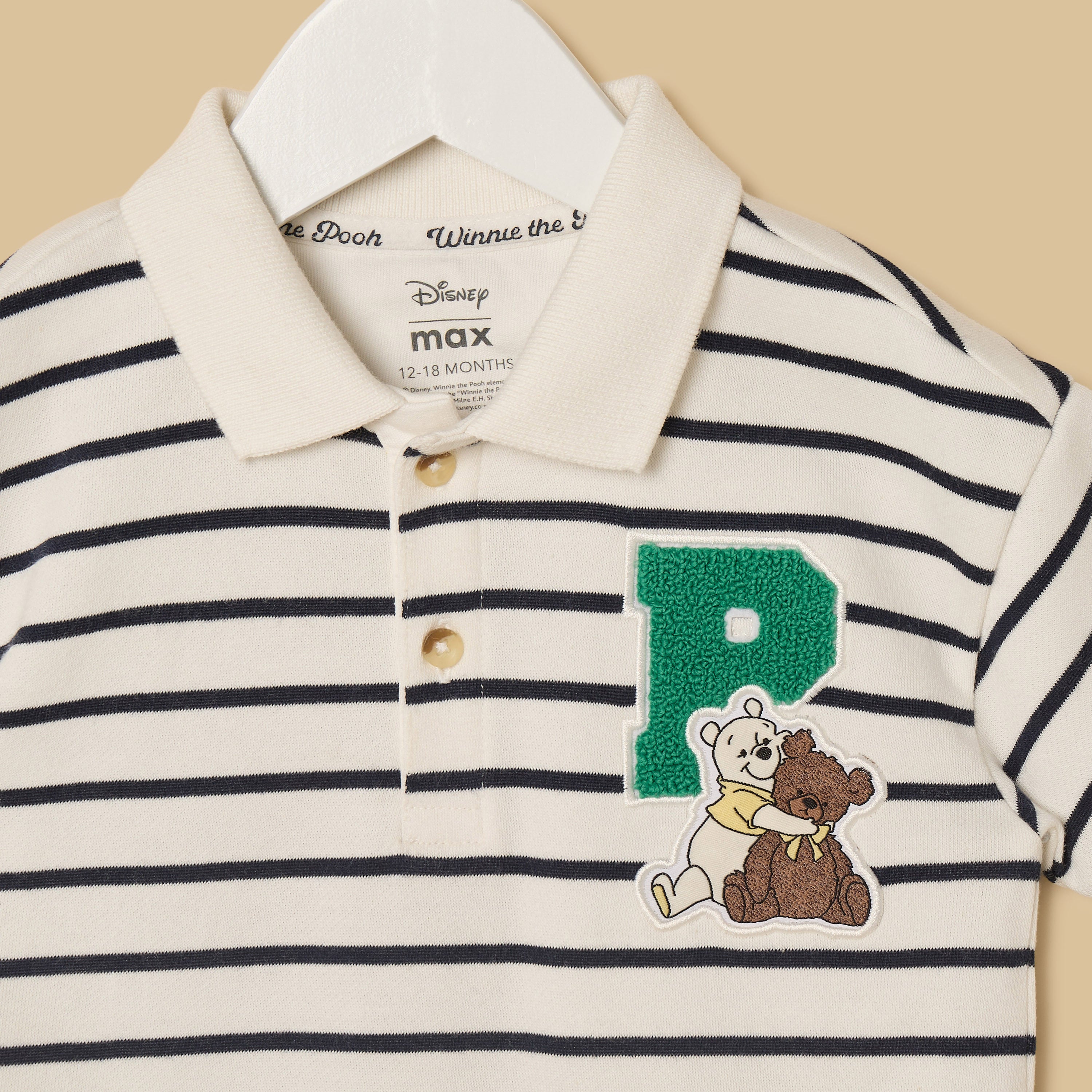Winnie the Pooh Embroidered T-shirt and Shorts Set