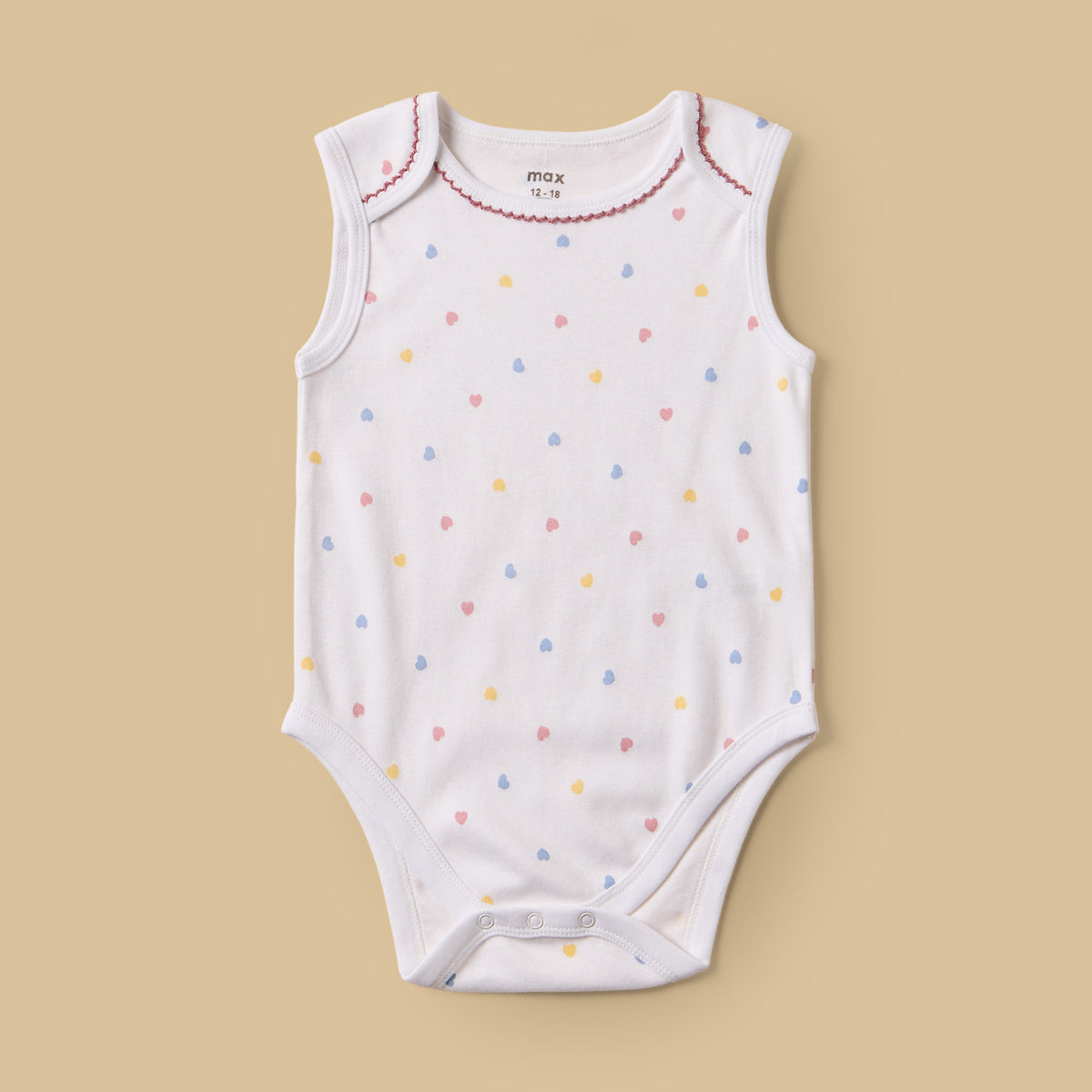 Pack of 3 - Puppy Print Sleeveless Cotton Bodysuit