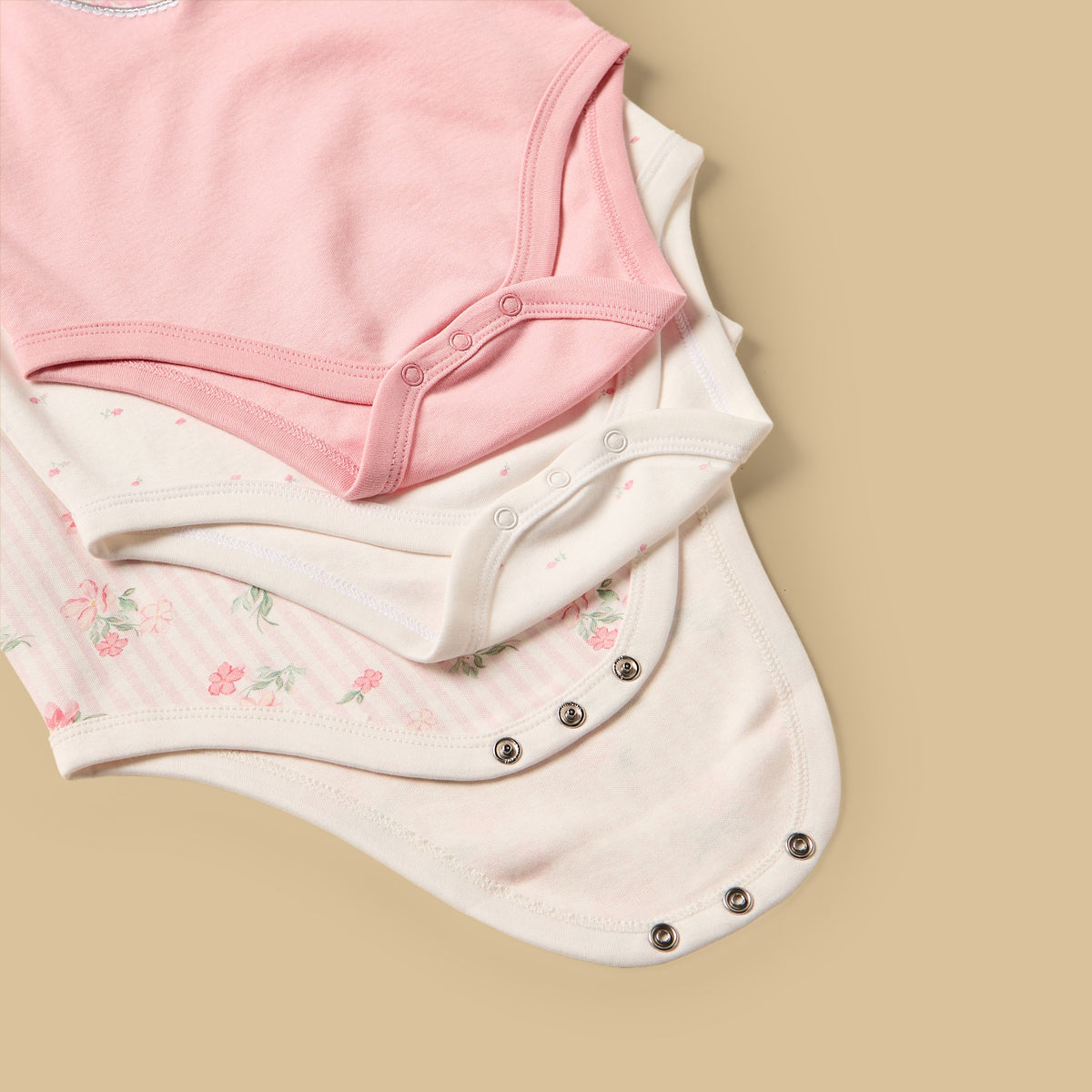 Pack of 3 - Assorted Cotton Bodysuit