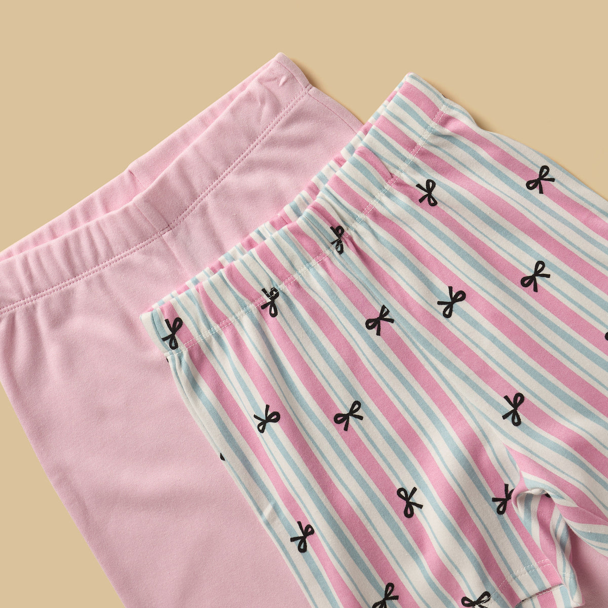 Pack of 2 - Printed Cotton Pyjama Set