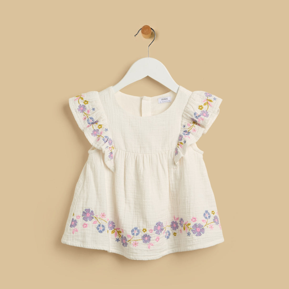Floral Embroidered Top and Shorts Set