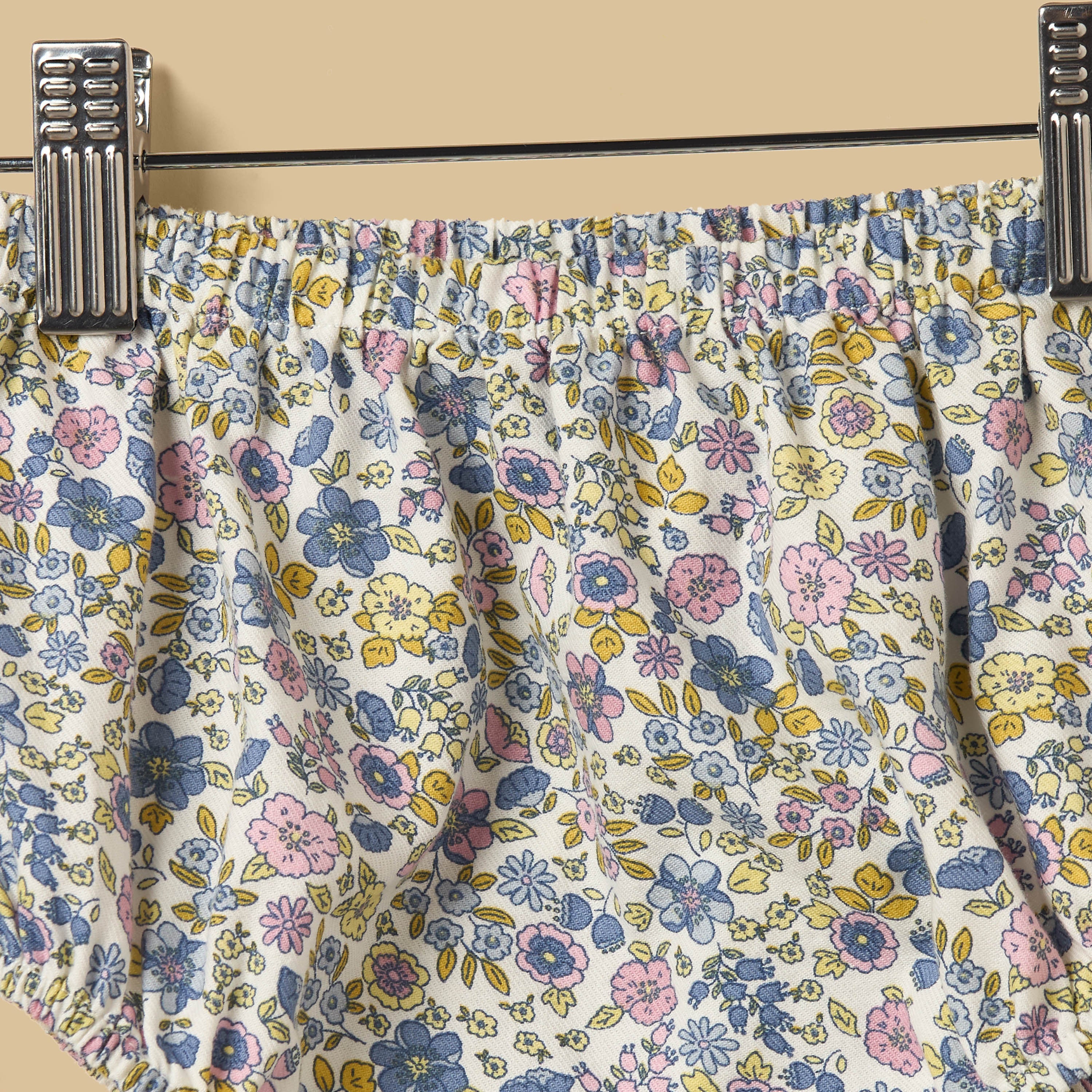 Floral Print Tiered Dress with Bloomers