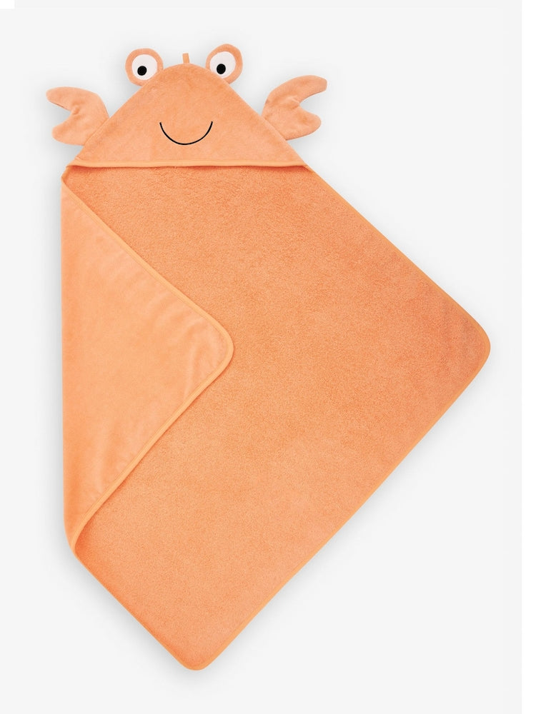 JoJo Maman Bébé Crab Character Hooded Towel - Size One