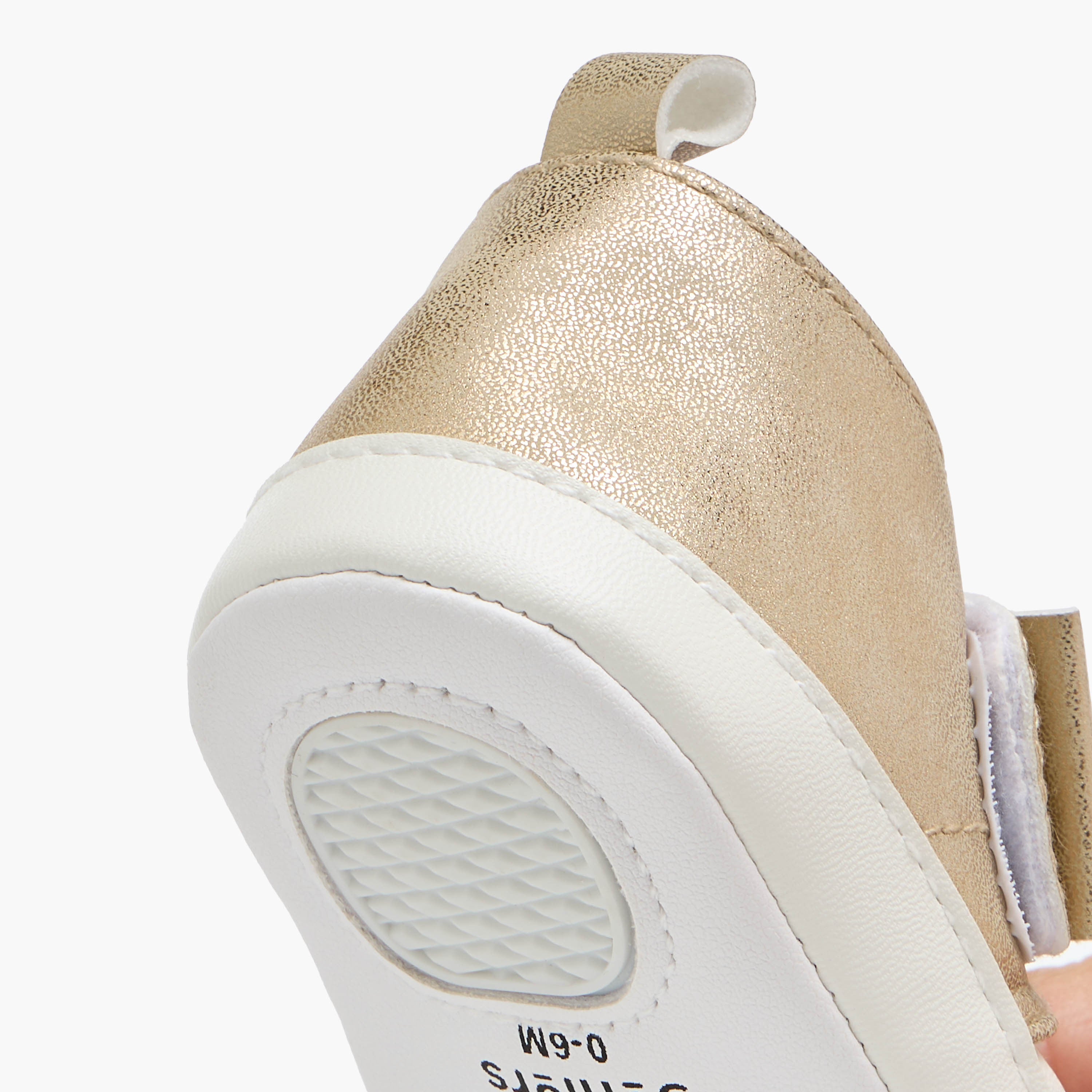 Juniors Bow Accent Booties with Hook and Loop Closure