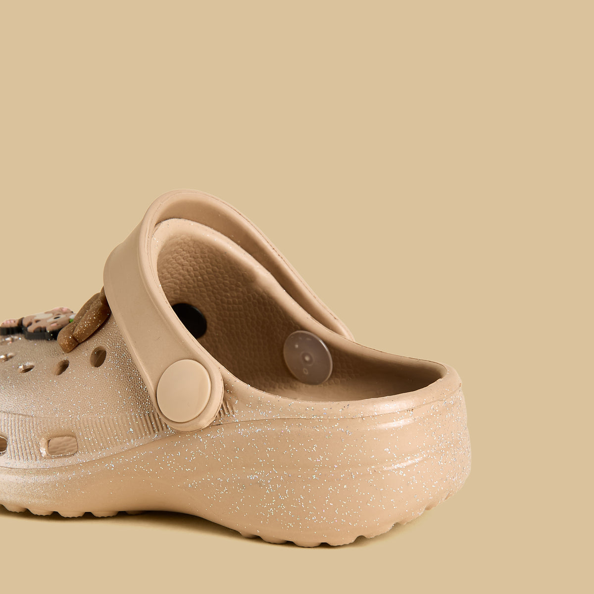 Teddy Bear Applique Clogs with Backstrap