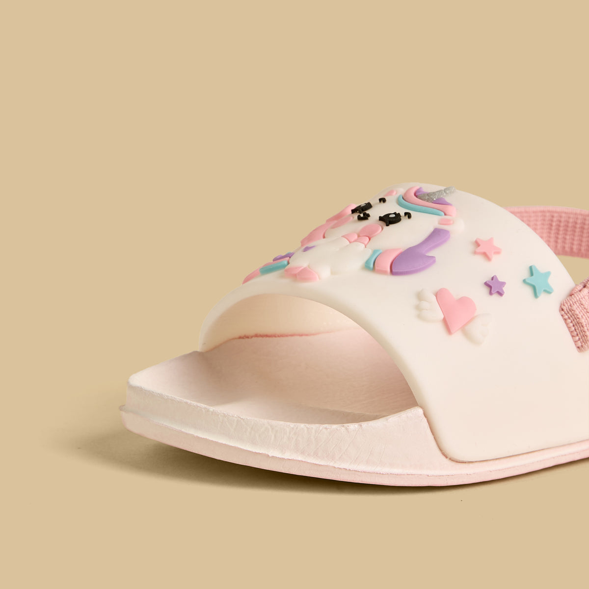 Unicorn Applique Slides