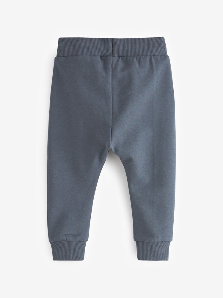 Khaki/Grey/Blue Skinny Fit Joggers 5 Pack (3mths-7yrs)