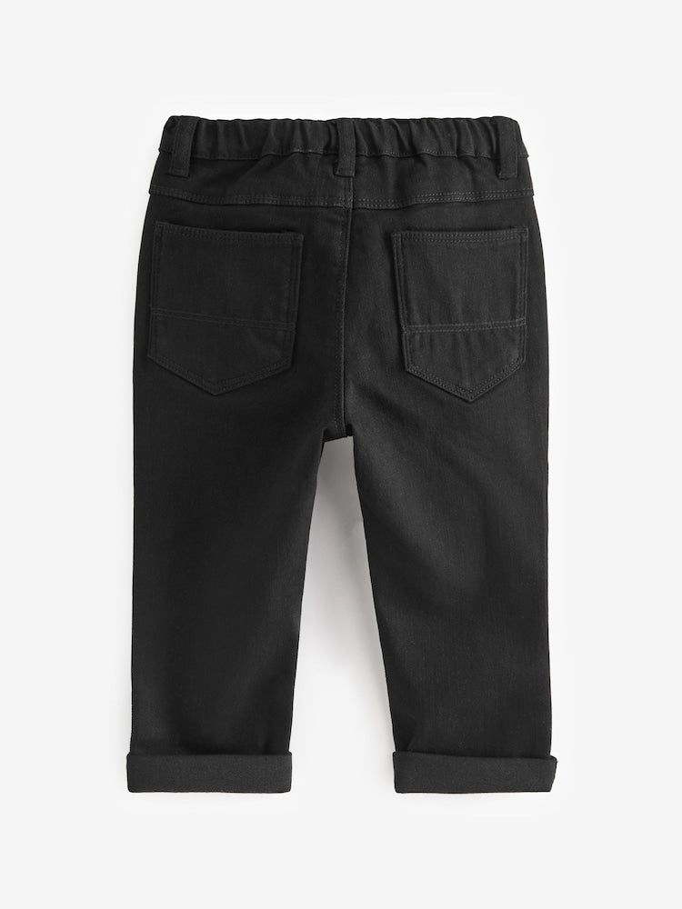 Black Denim Regular Fit Comfort Stretch Jeans (3mths-7yrs)